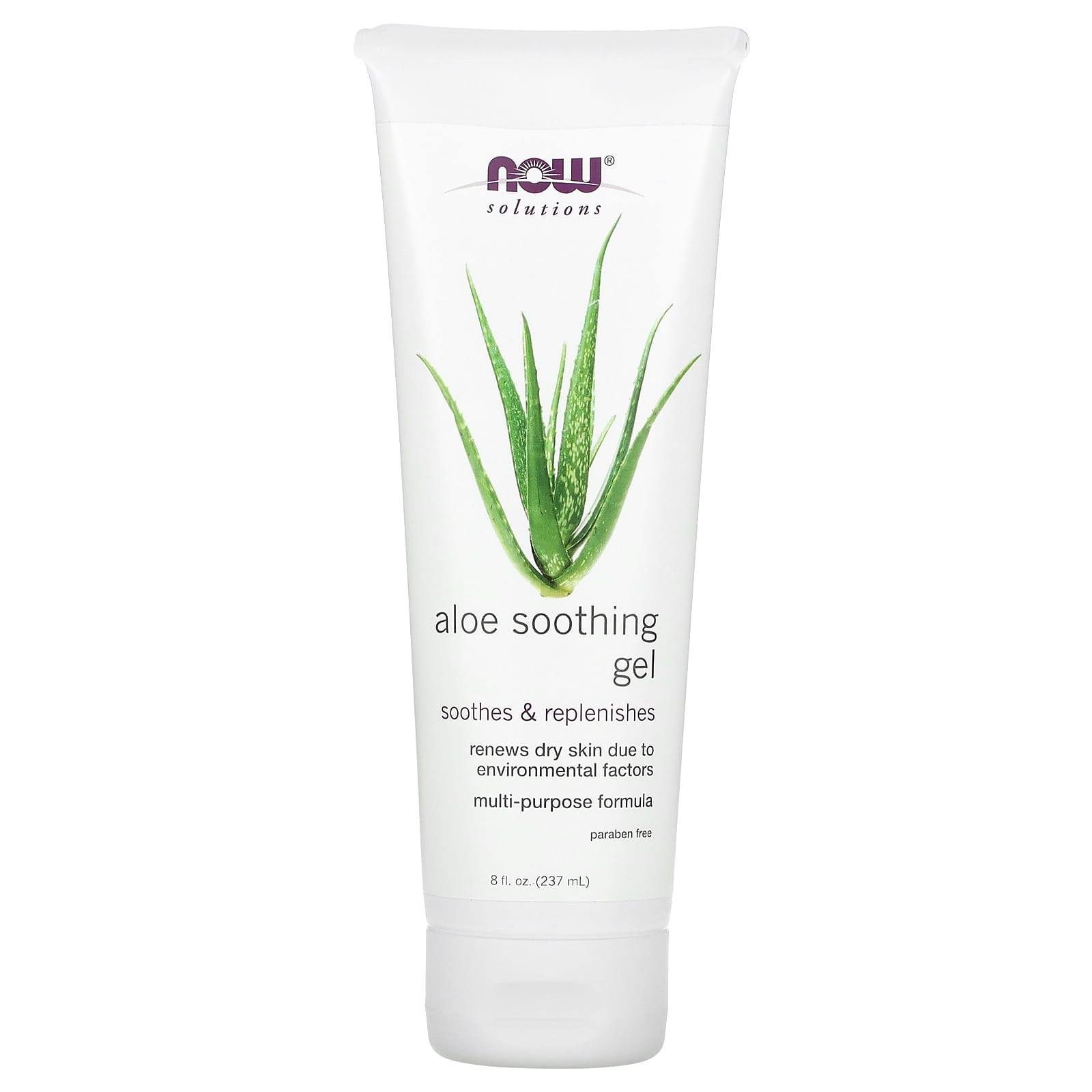 NOW Foods, Solutions, Aloe Soothing Gel, 8 fl oz (237 ml) - Image 1
