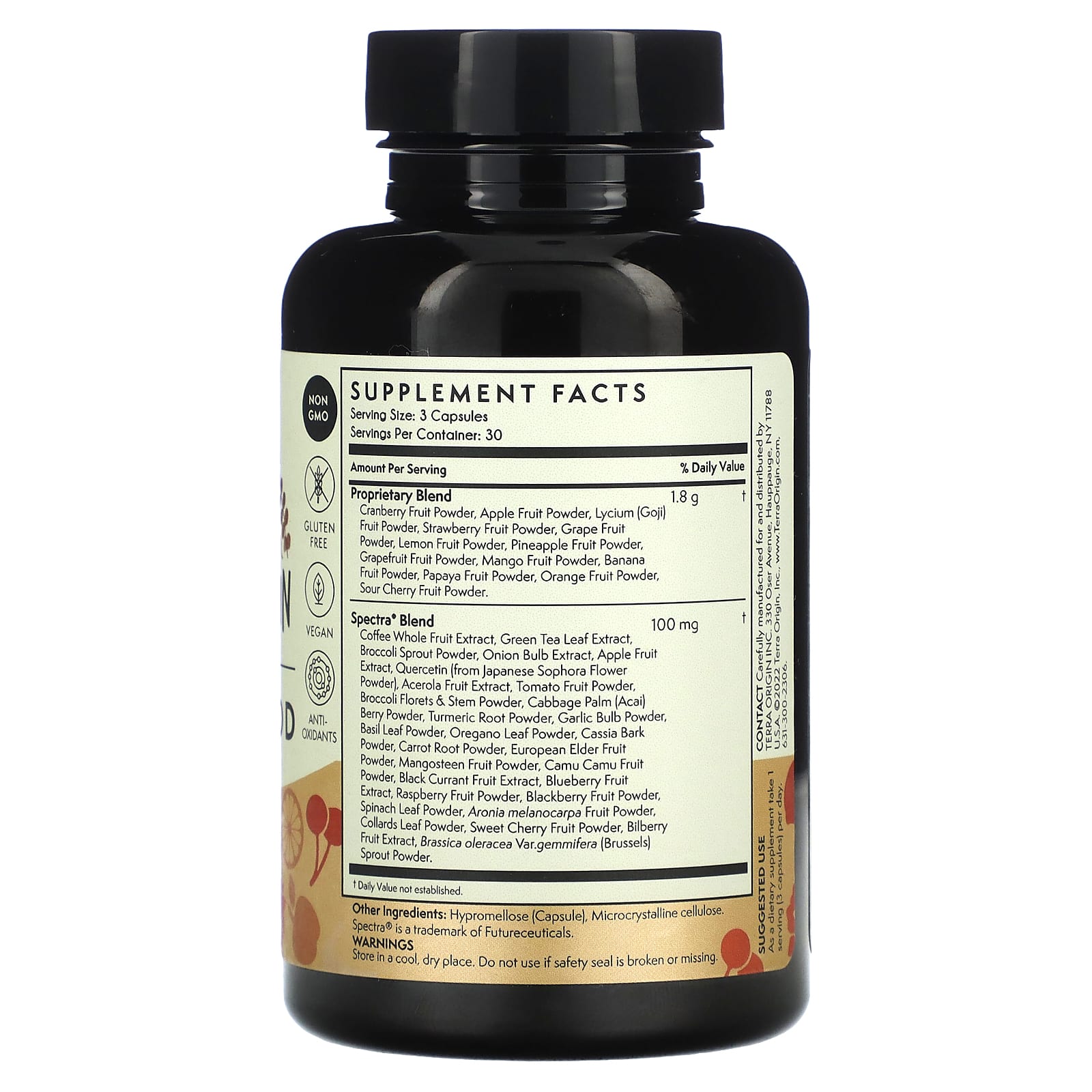 Terra Origin, Fruit Superfood, 90 Capsules - Image 2