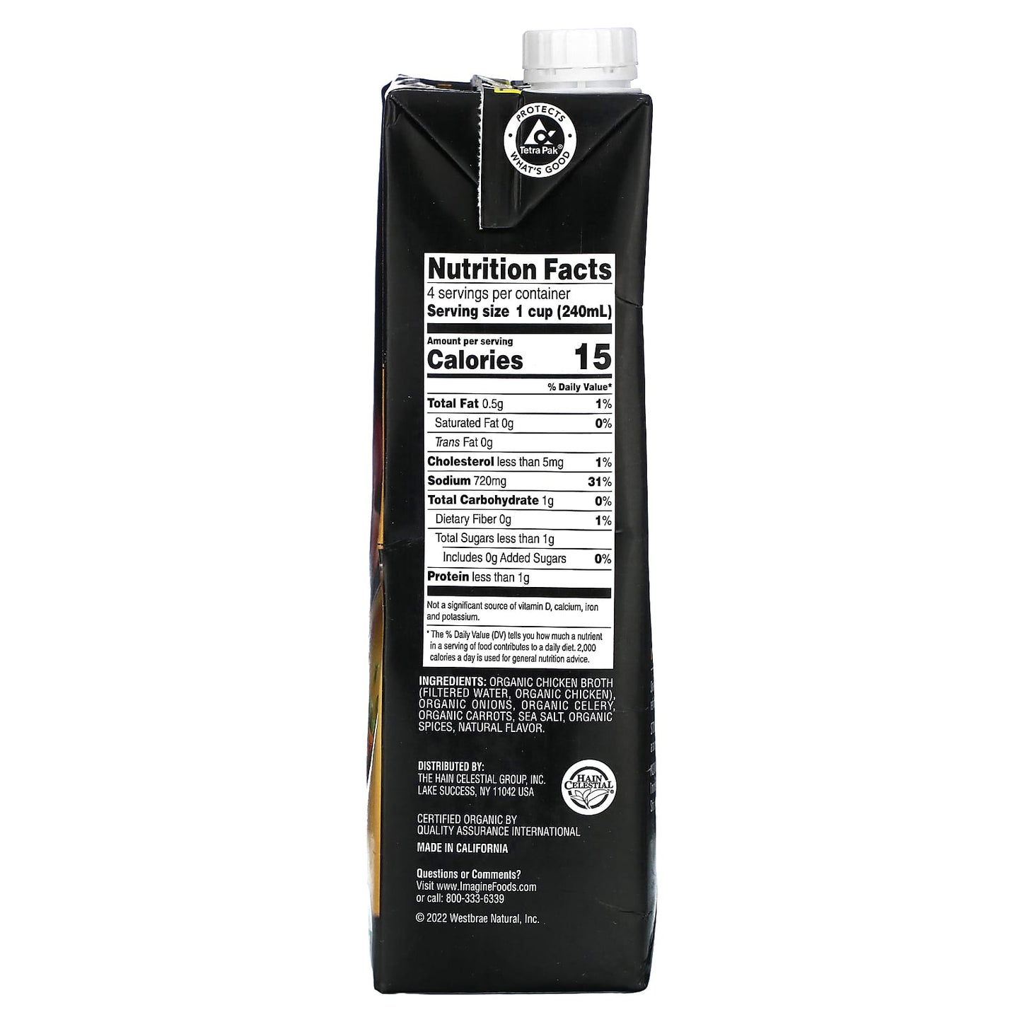 Organic Free Range Chicken Broth by Imagine Soups, USDA Certified, 32 fl oz - Image 2