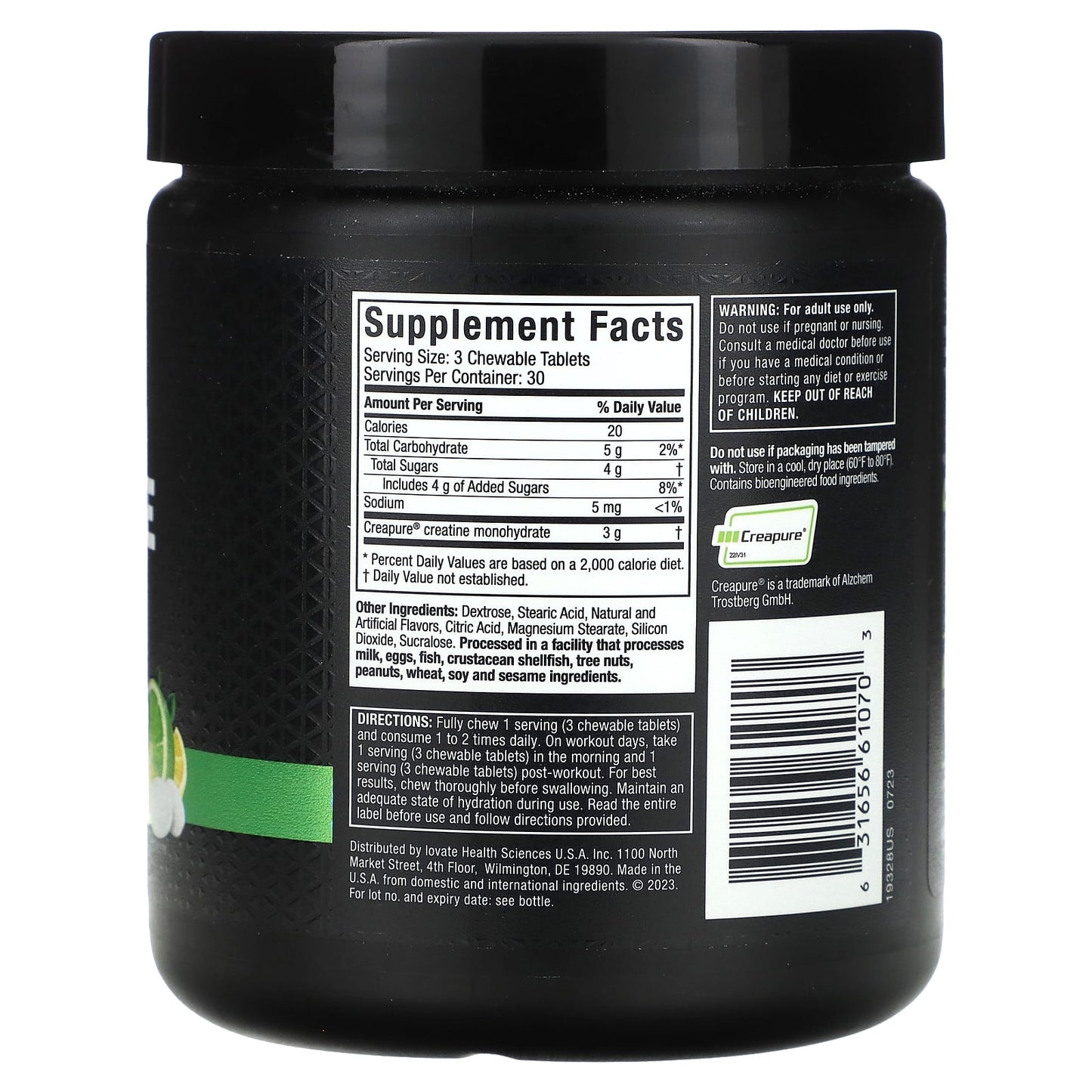 MuscleTech, Creatine Chews, Citrus Burst, 90 Chewable Tablets (1 g per Tablet) - Image 2