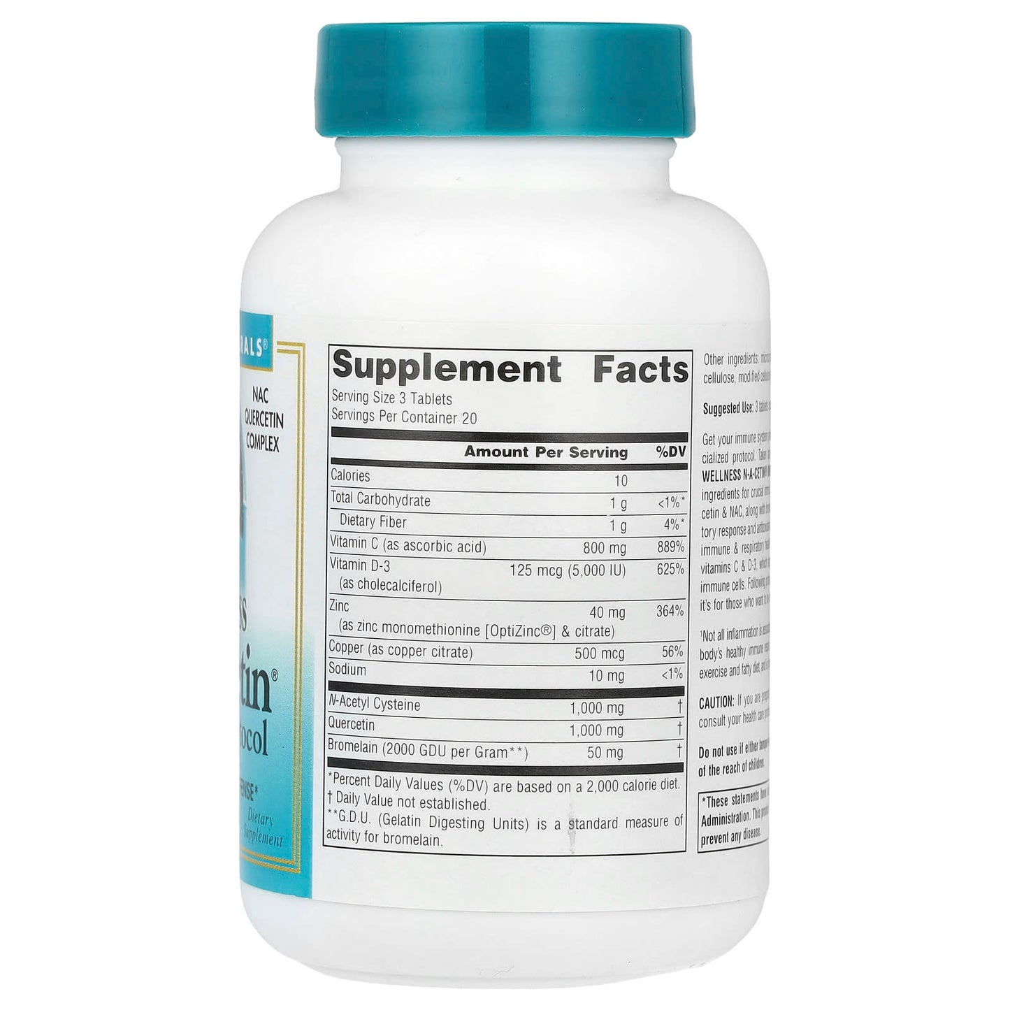 Source Naturals, Wellness N-A-Cetin®, 60 Tablets - Image 2