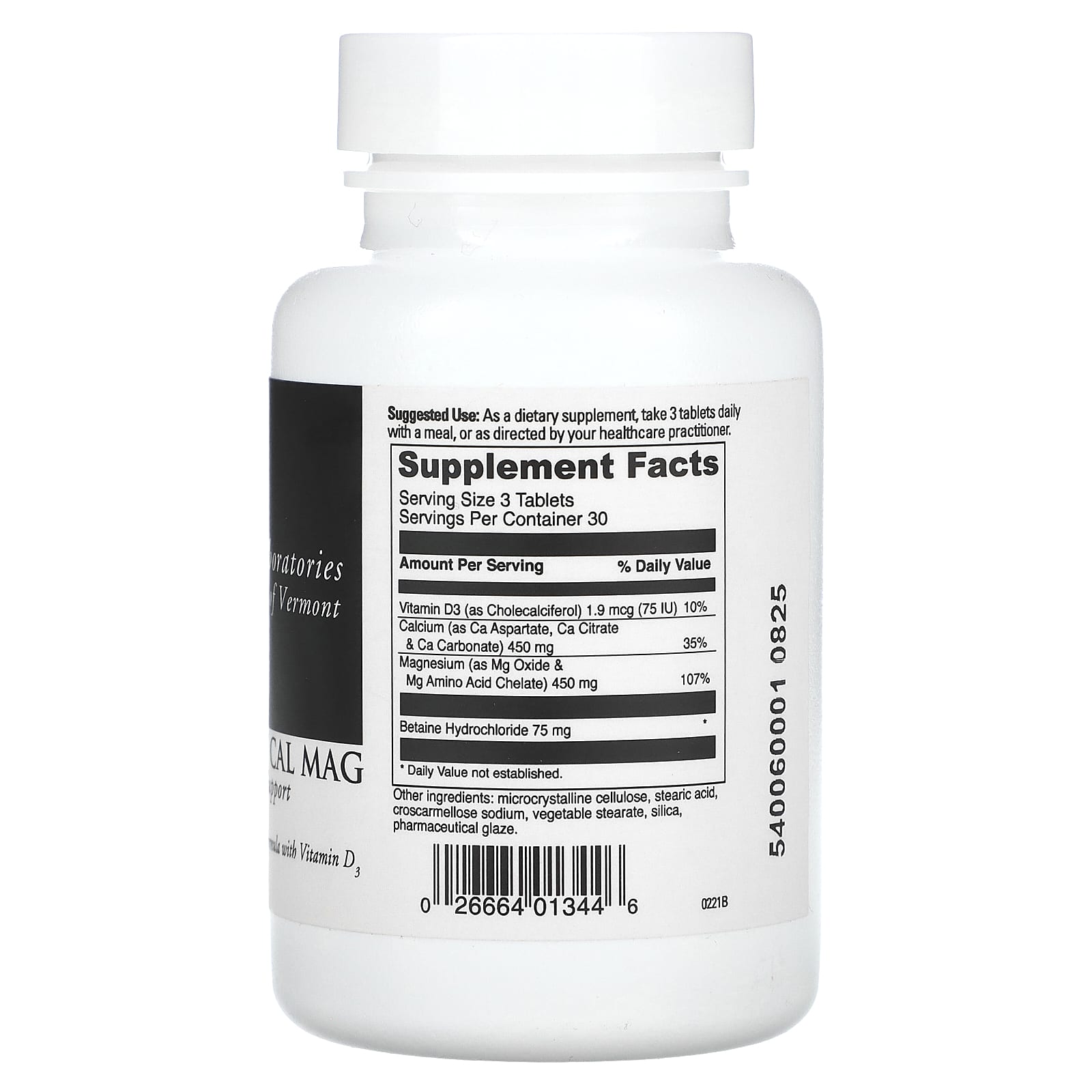 CalMag Supplement by DaVinci Laboratories, 90 Tablets - Image 2