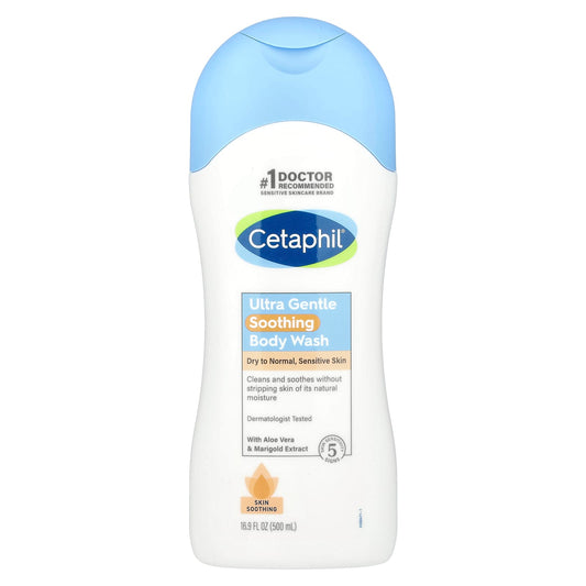 Cetaphil Ultra Gentle Body Wash for Sensitive Skin, 16.9 fl oz - Image 1
