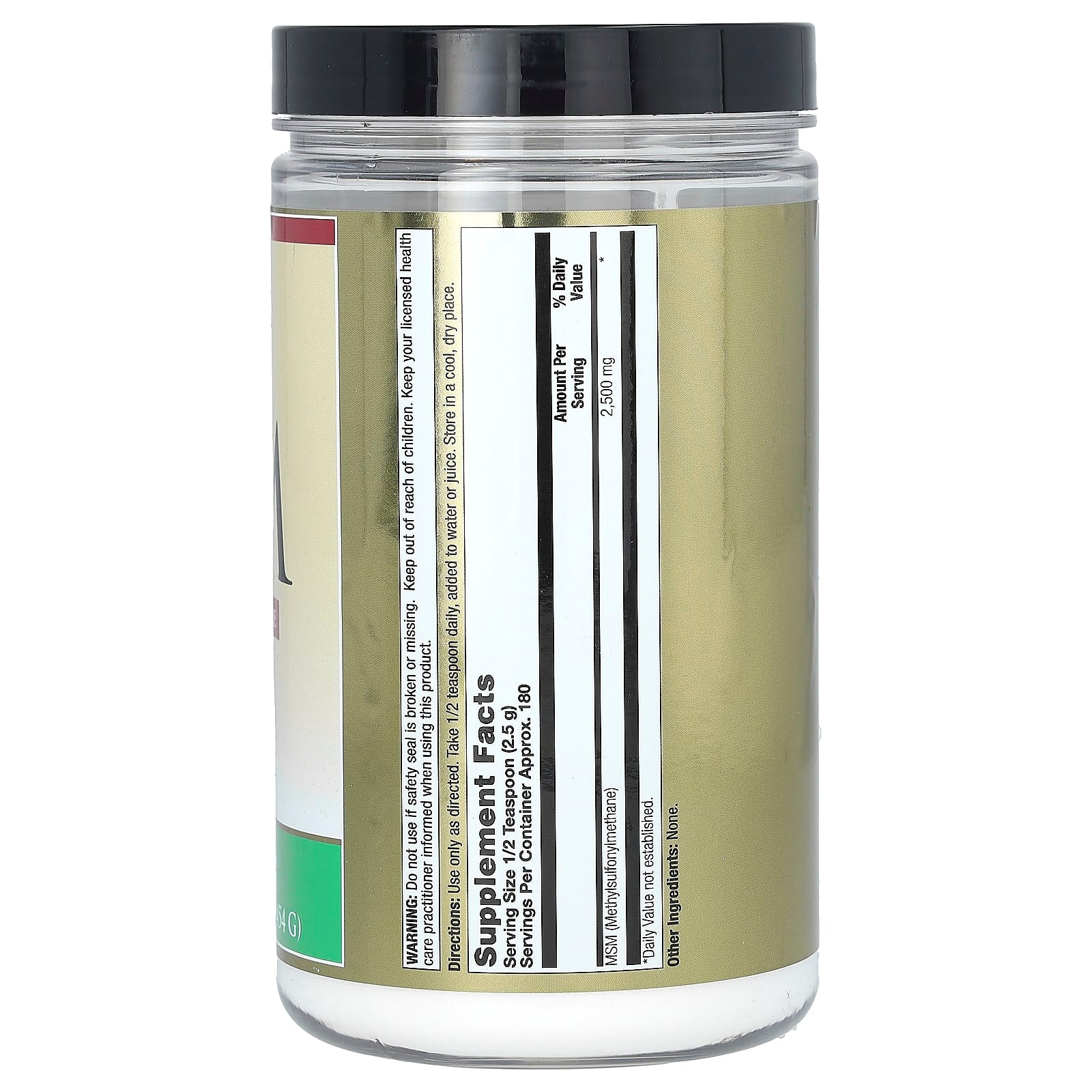 LifeTime Vitamins, MSM Powder, 16 oz (454 g) - Image 2