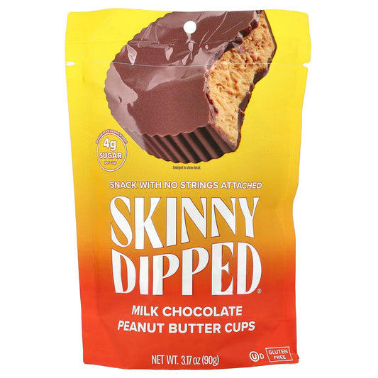 SkinnyDipped, Milk Chocolate Peanut Butter Cups, 3.17 oz (90 g) - Image 1