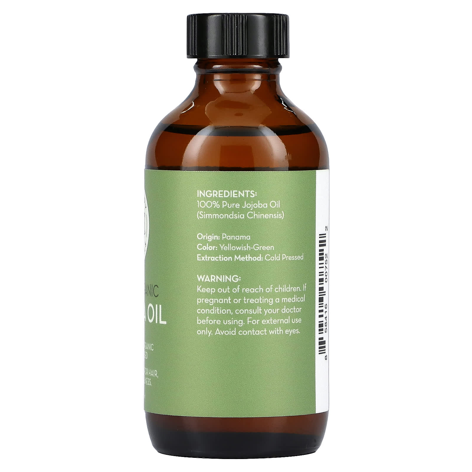 Pure Body Naturals, Pure Organic Jojoba Oil, 4 fl oz (120 ml) - Image 2