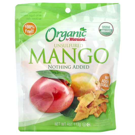 Mariani, Organic Unsulfured Mango, 4 oz (113 g) - Image 1