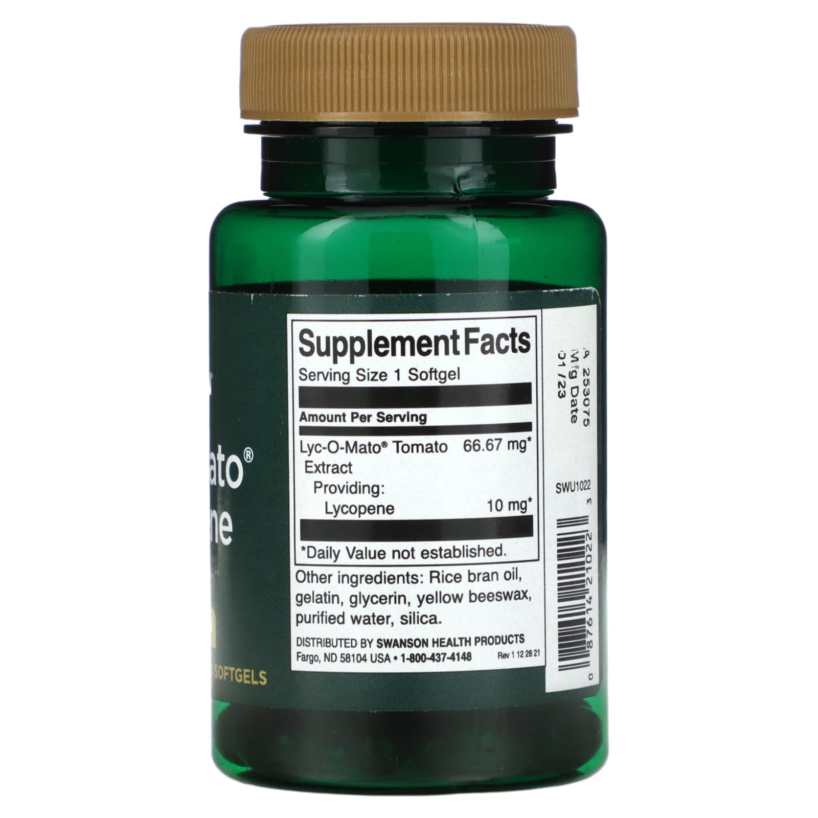 Swanson, Lyc-O-Mato Lycopene, 10 mg, 60 Softgels - Image 2