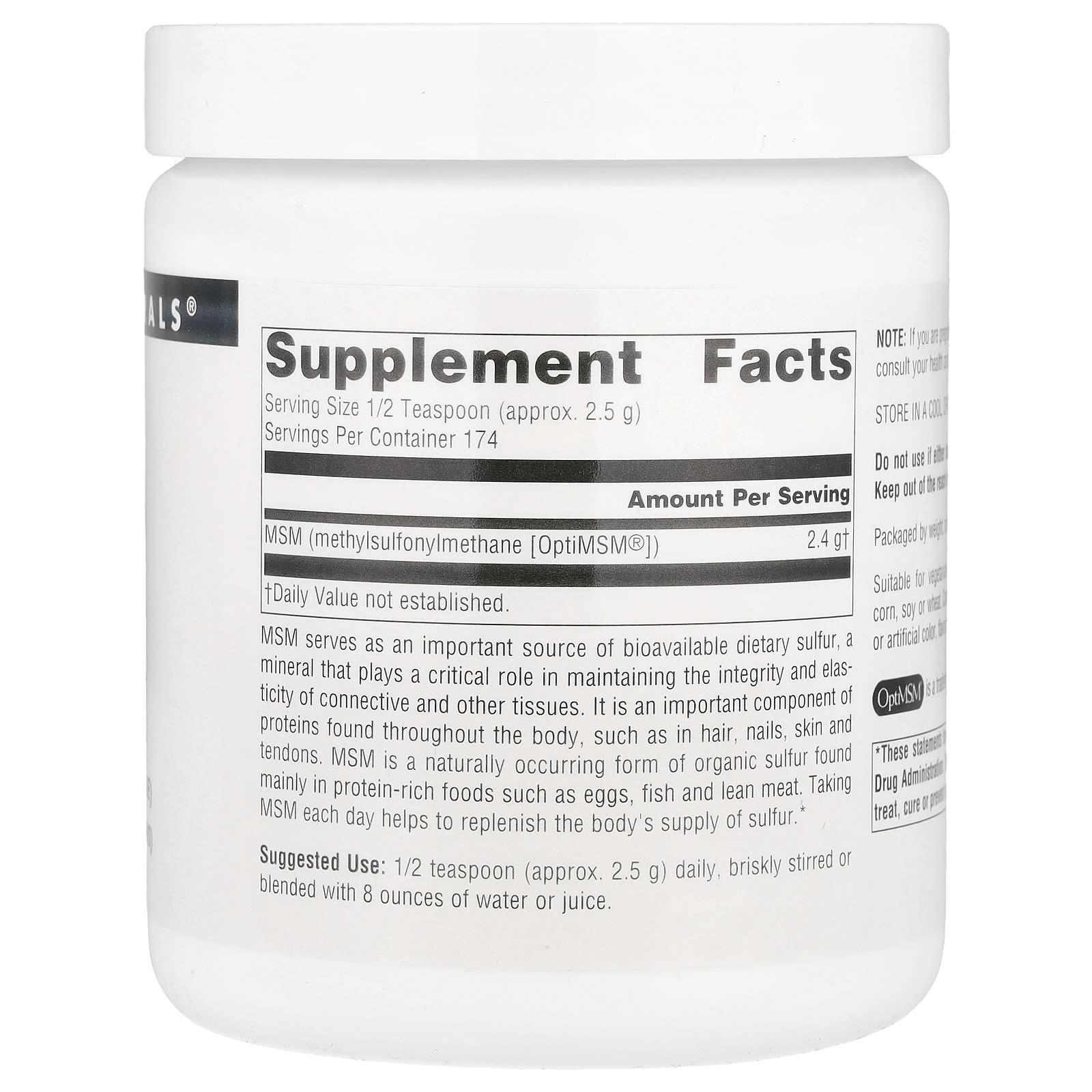 Source Naturals, MSM Powder, 16 oz (453.6 g) - Image 2