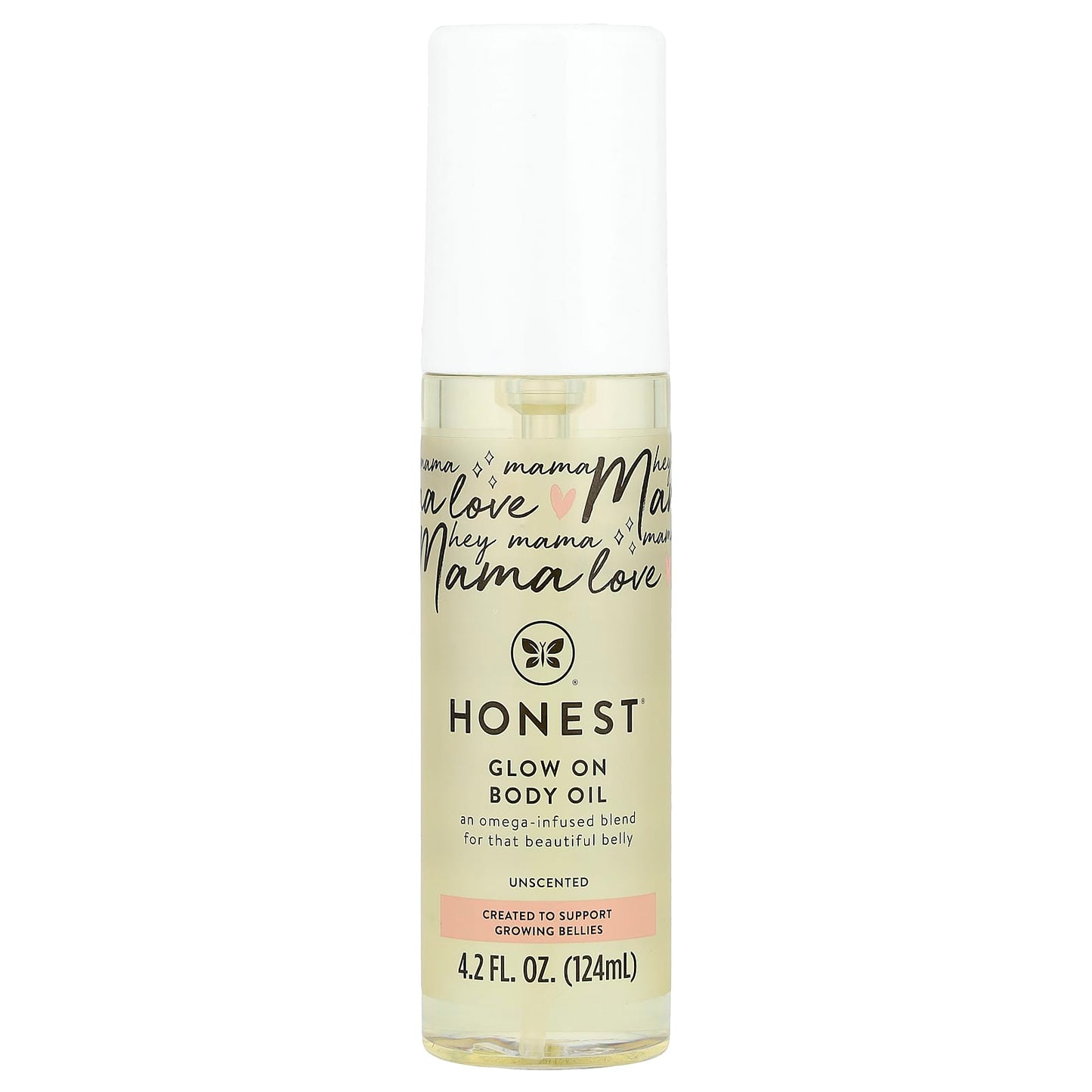 The Honest Company, Glow On Body Oil, Unscented, 4.2 fl oz (124 ml) - Image 1