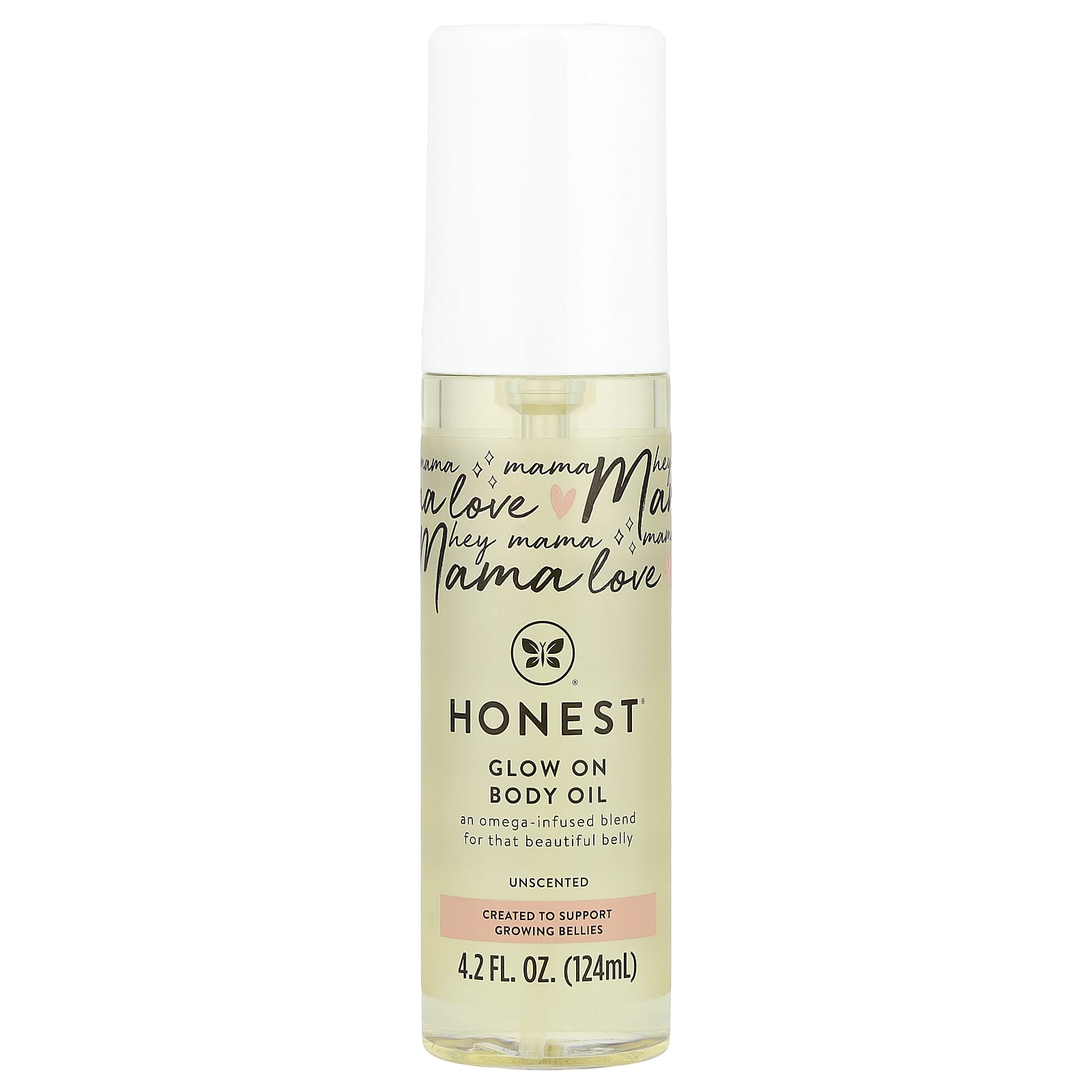 The Honest Company, Glow On Body Oil, Unscented, 4.2 fl oz (124 ml) - Image 1