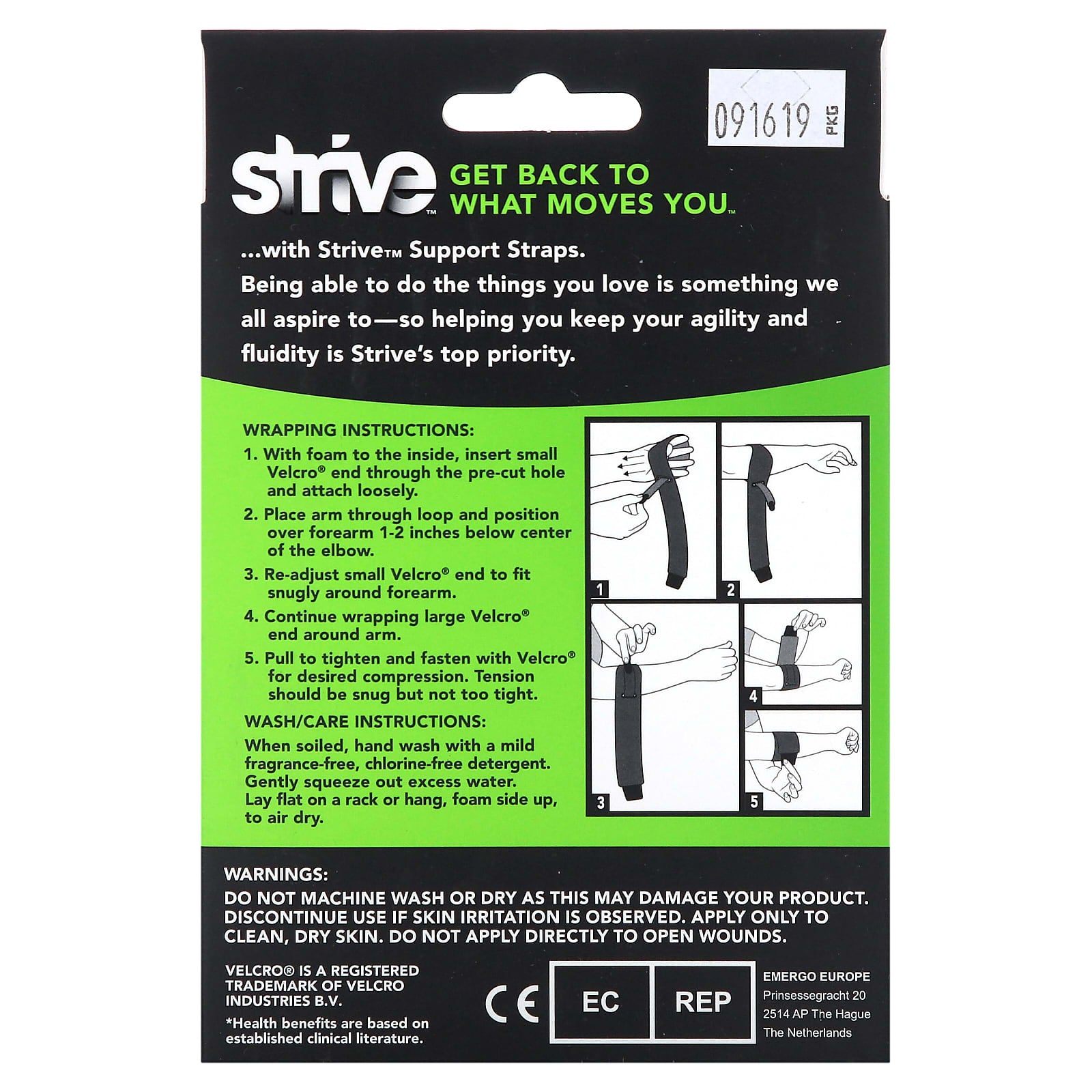 Strive, Tennis Elbow Support Strap, 1 Support Strap - Image 2