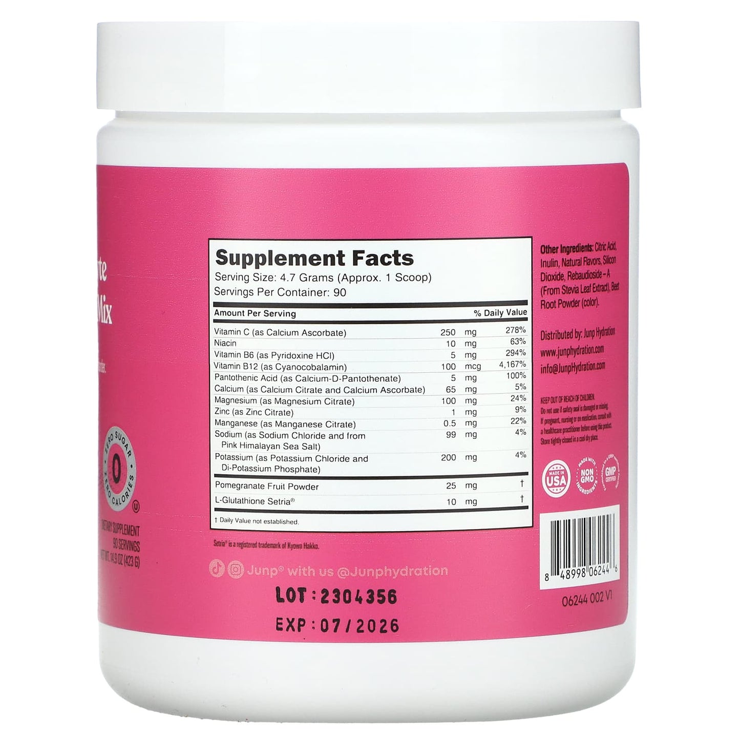 Dragonfruit Limeade Electrolyte Powder Mix for Daily Hydration - Image 2