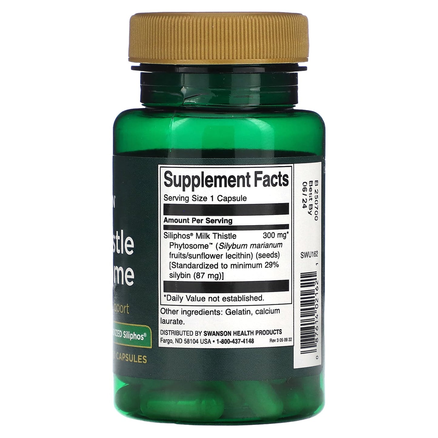 Swanson, Milk Thistle Phytosome, 300 mg , 60 Capsules - Image 2