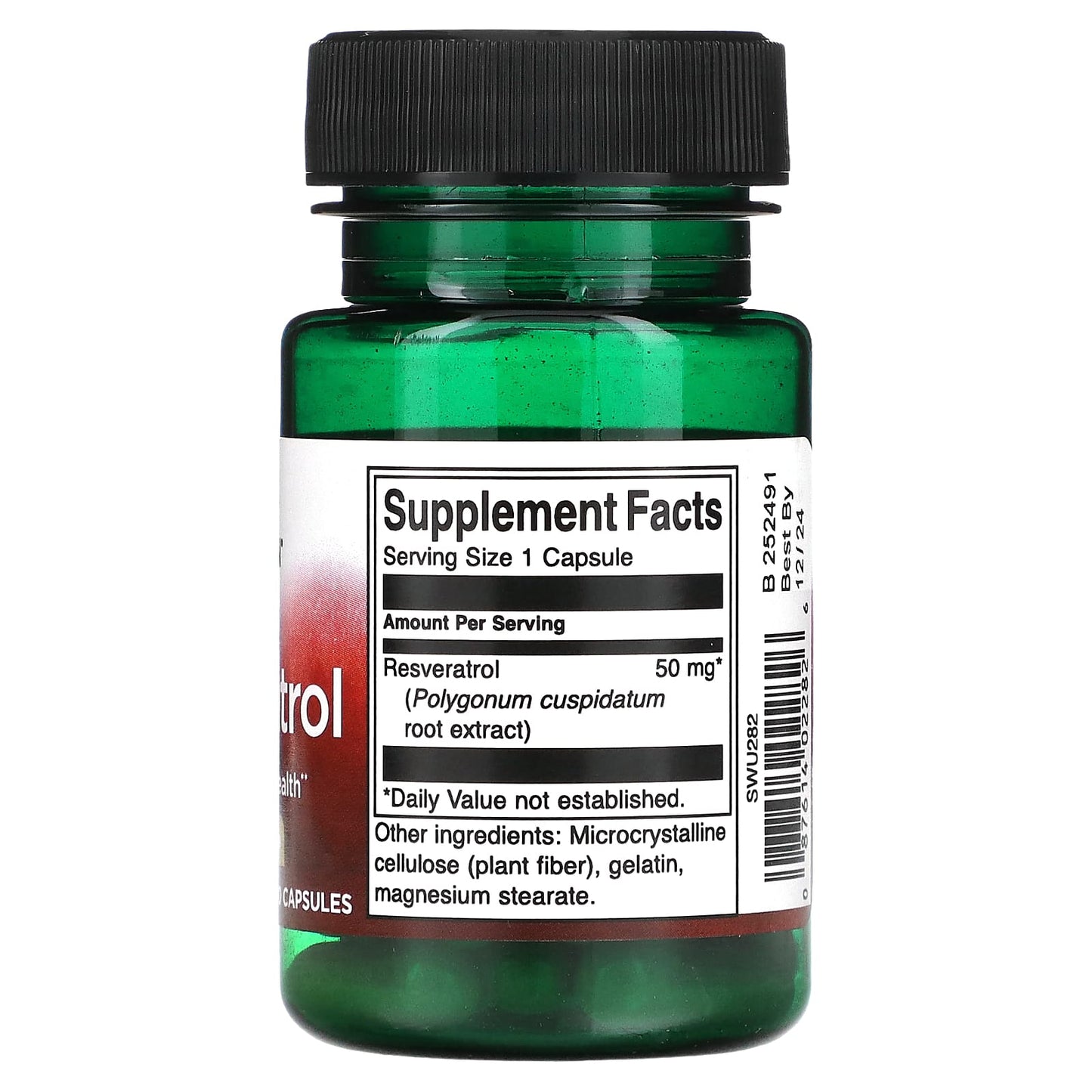 Swanson, Resveratrol, 50 mg, 30 Capsules - Image 2