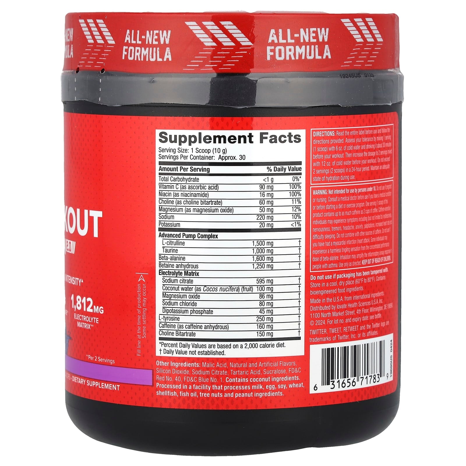 SIXSTAR, Pre-Workout Explosion 2.0, Grape, 10.19 oz (289 g) - Image 2