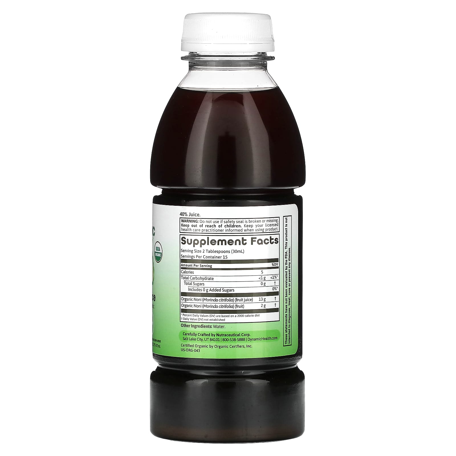 Certified Organic Noni Juice for Immunity by Dynamic Health - Image 2