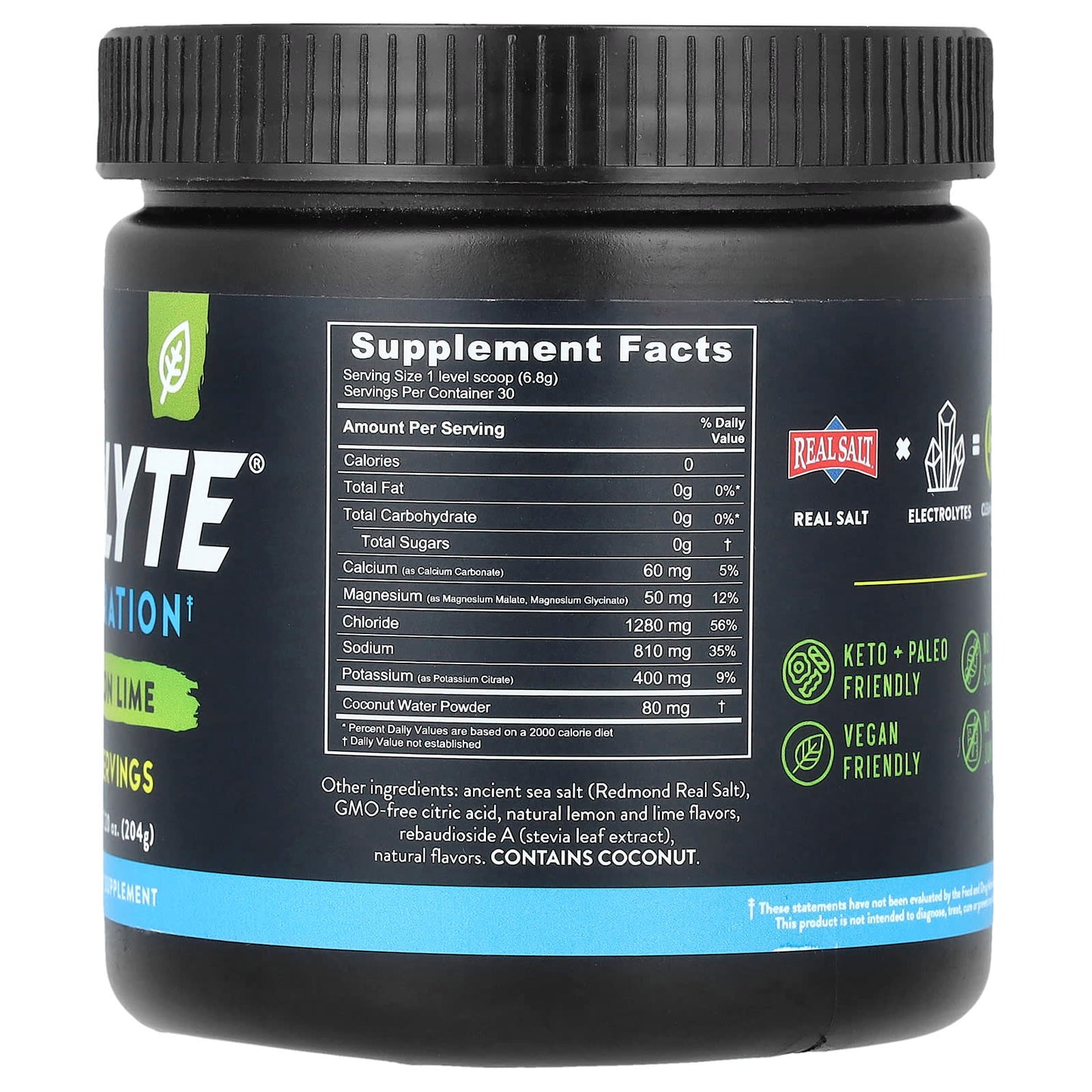 Redmond Trading Company, Re-Lyte® Hydration, Lemon Lime, 7.2 oz (204 g) - Image 2