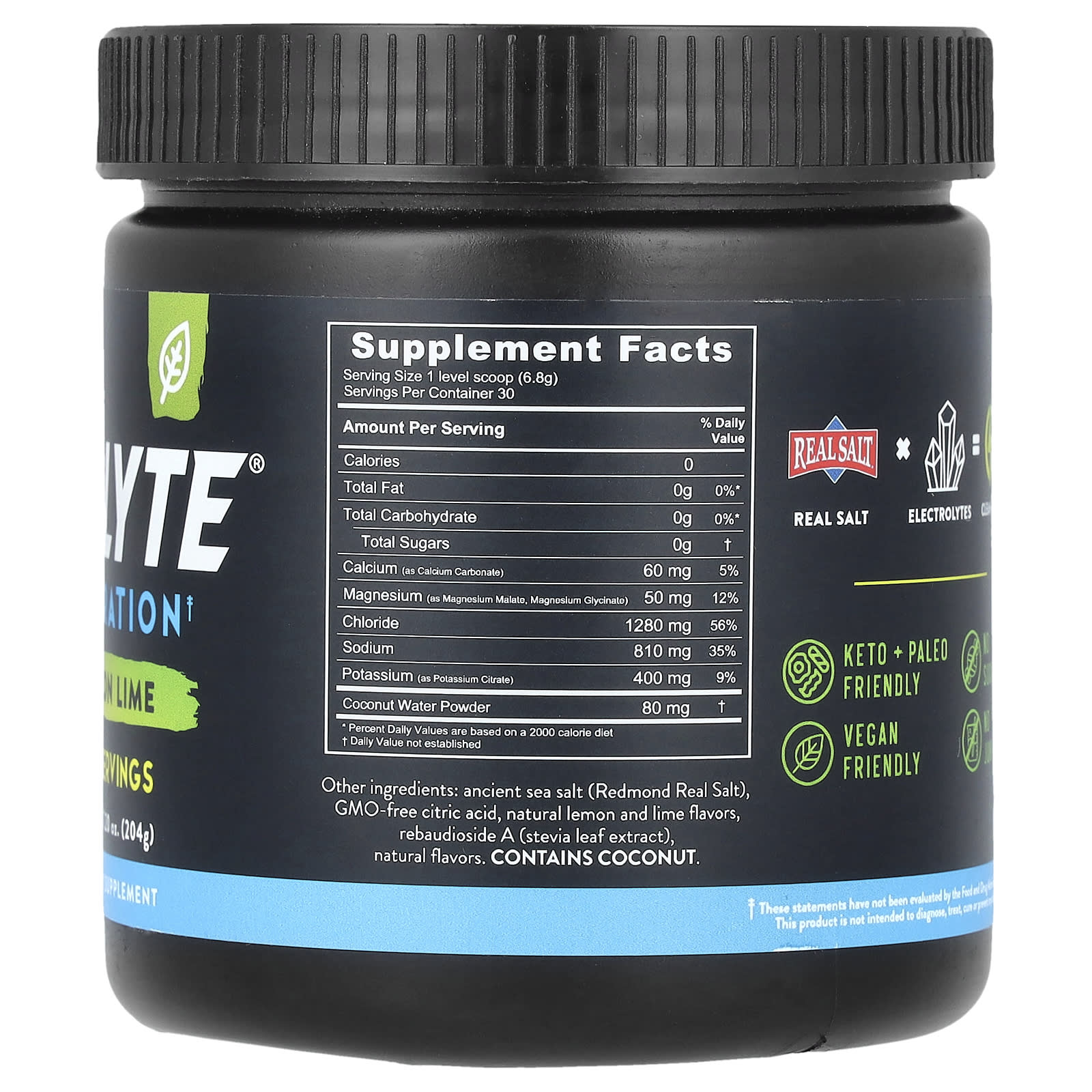 Redmond Trading Company, Re-Lyte® Hydration, Lemon Lime, 7.2 oz (204 g) - Image 2