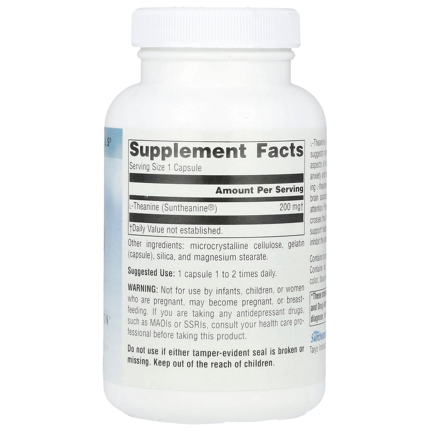 Source Naturals, Serene Science®, L-theanine, 200 mg, 120 Capsules - Image 2
