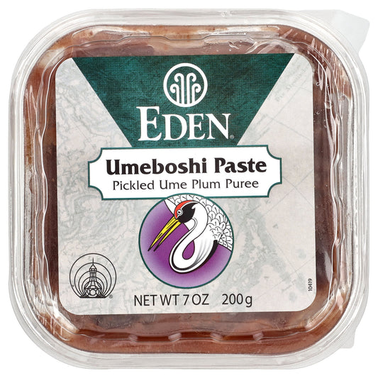 Authentic Japanese Umeboshi Plum Paste |
   Eden Foods, 200g, Perfect Pickling Condiment - Image 1