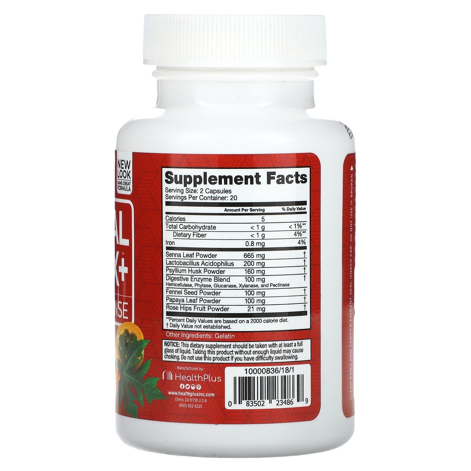 10-Day Herbal Detox & Cleanse by Health Plus, 40 Capsules - Image 2
