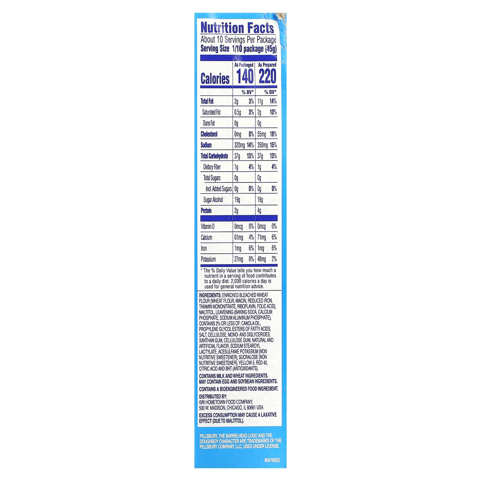 Pillsbury, Zero Sugar, Premium Cake Mix, Classic Yellow, 16 oz (454 g) - Image 2