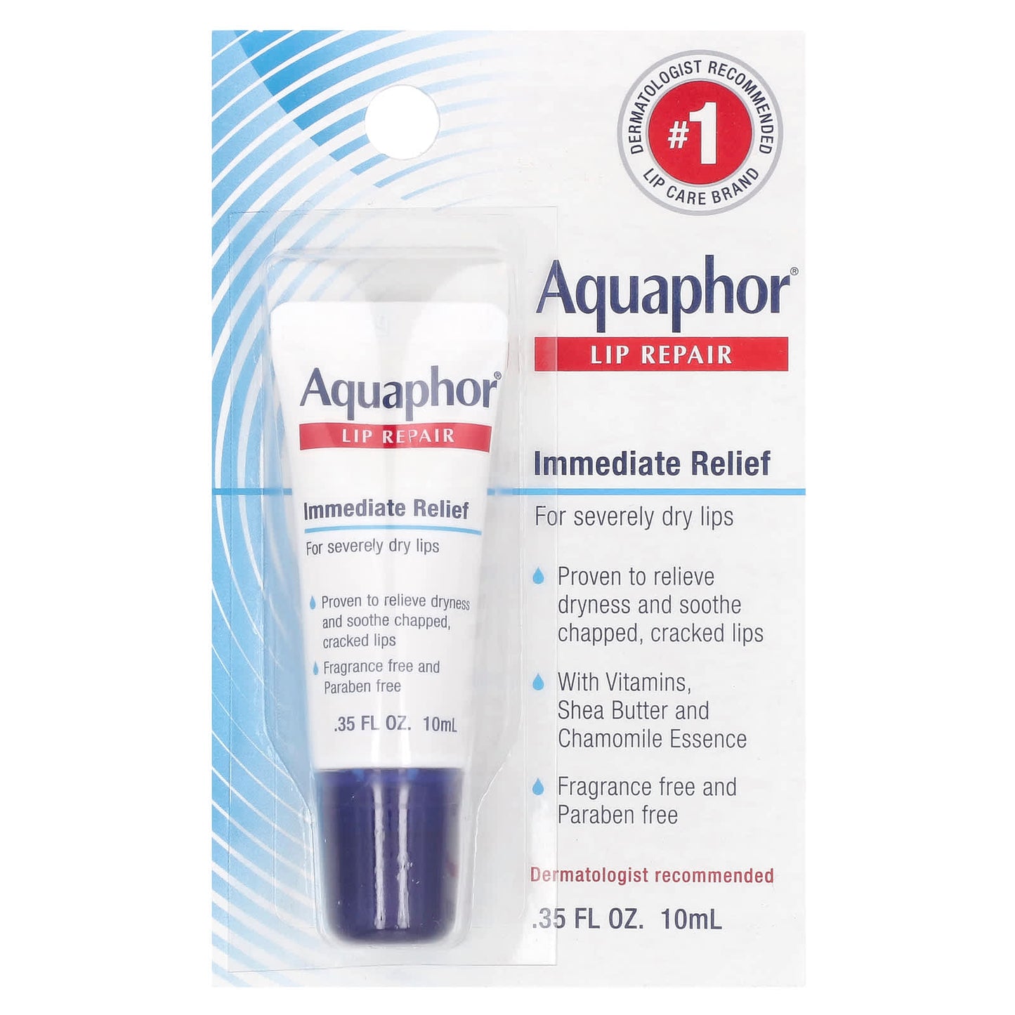 Aquaphor Lip Repair - Fragrance Free, Soothing Relief for Dry Lips - Image 2