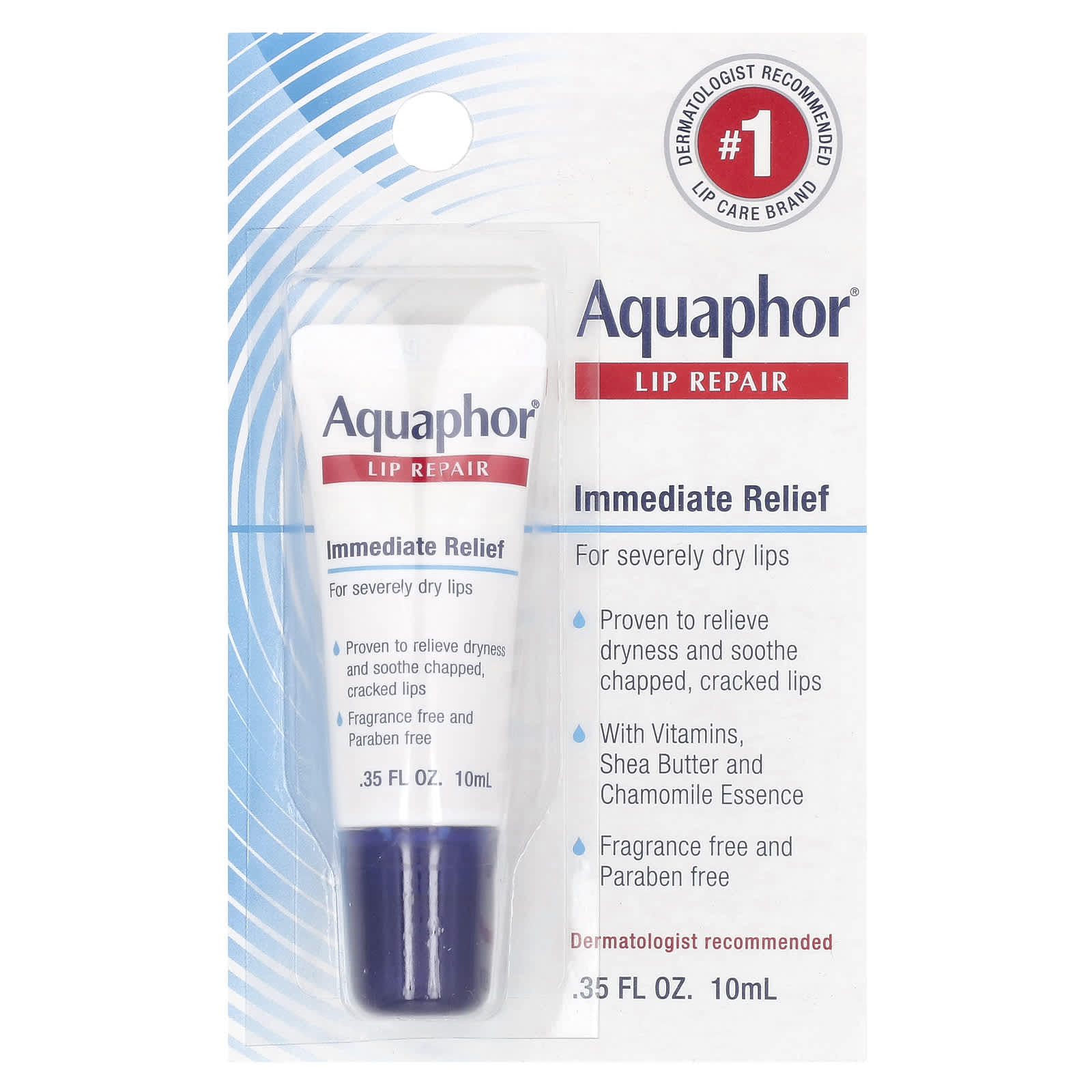 Aquaphor Lip Repair - Fragrance Free, Soothing Relief for Dry Lips - Image 2