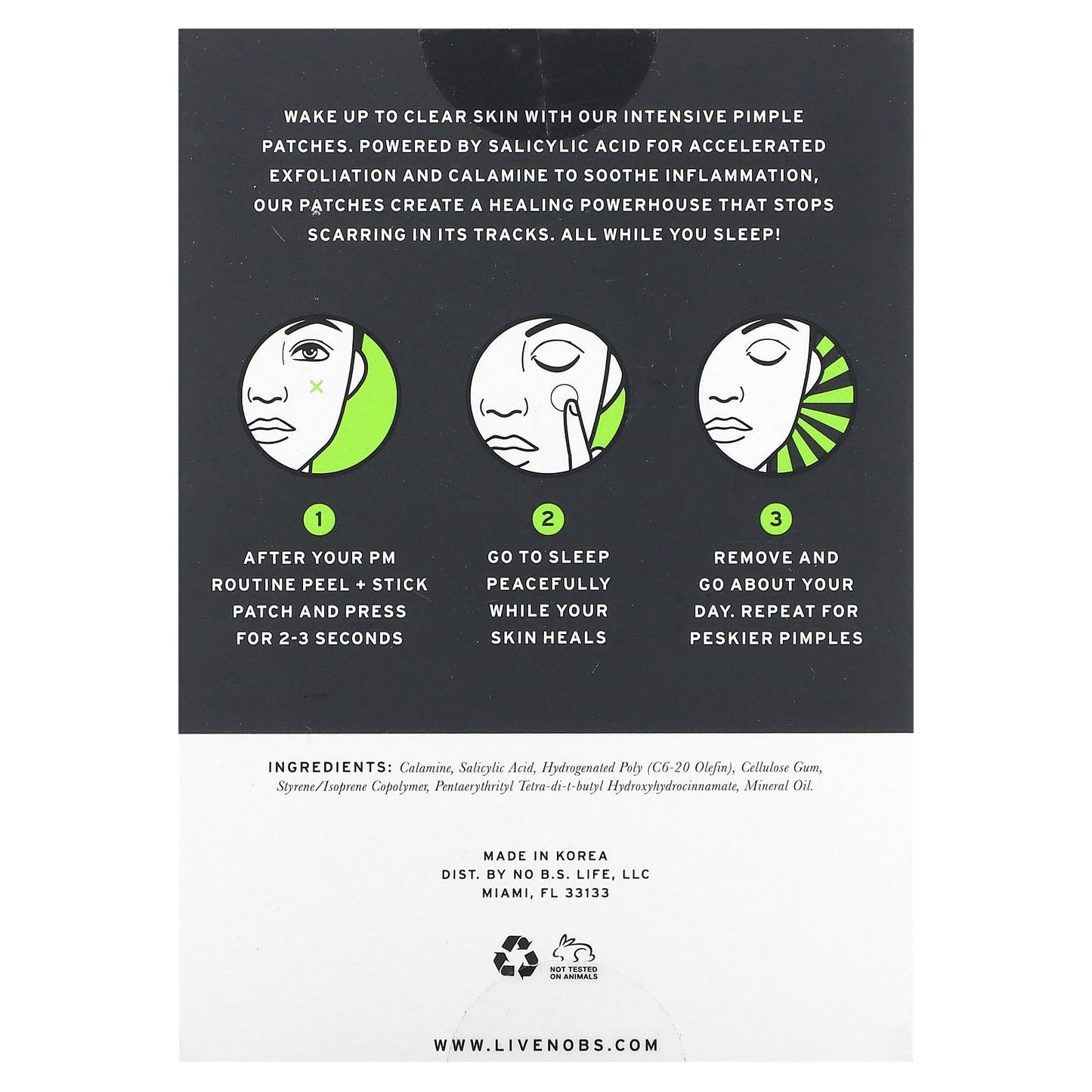 No BS Skincare, Intensive Overnight Pimple Patches , 36 Patches - Image 2