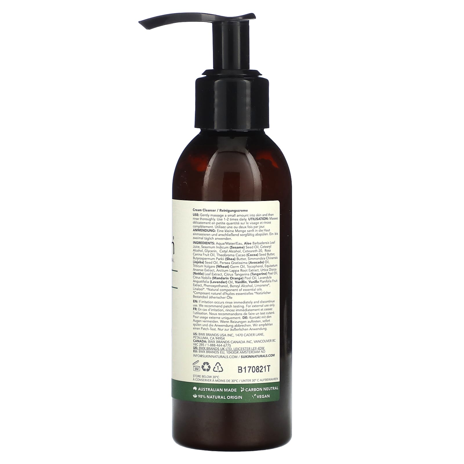 Sukin, Signature, Cream Cleanser, 4.23 fl oz (125 ml) - Image 2