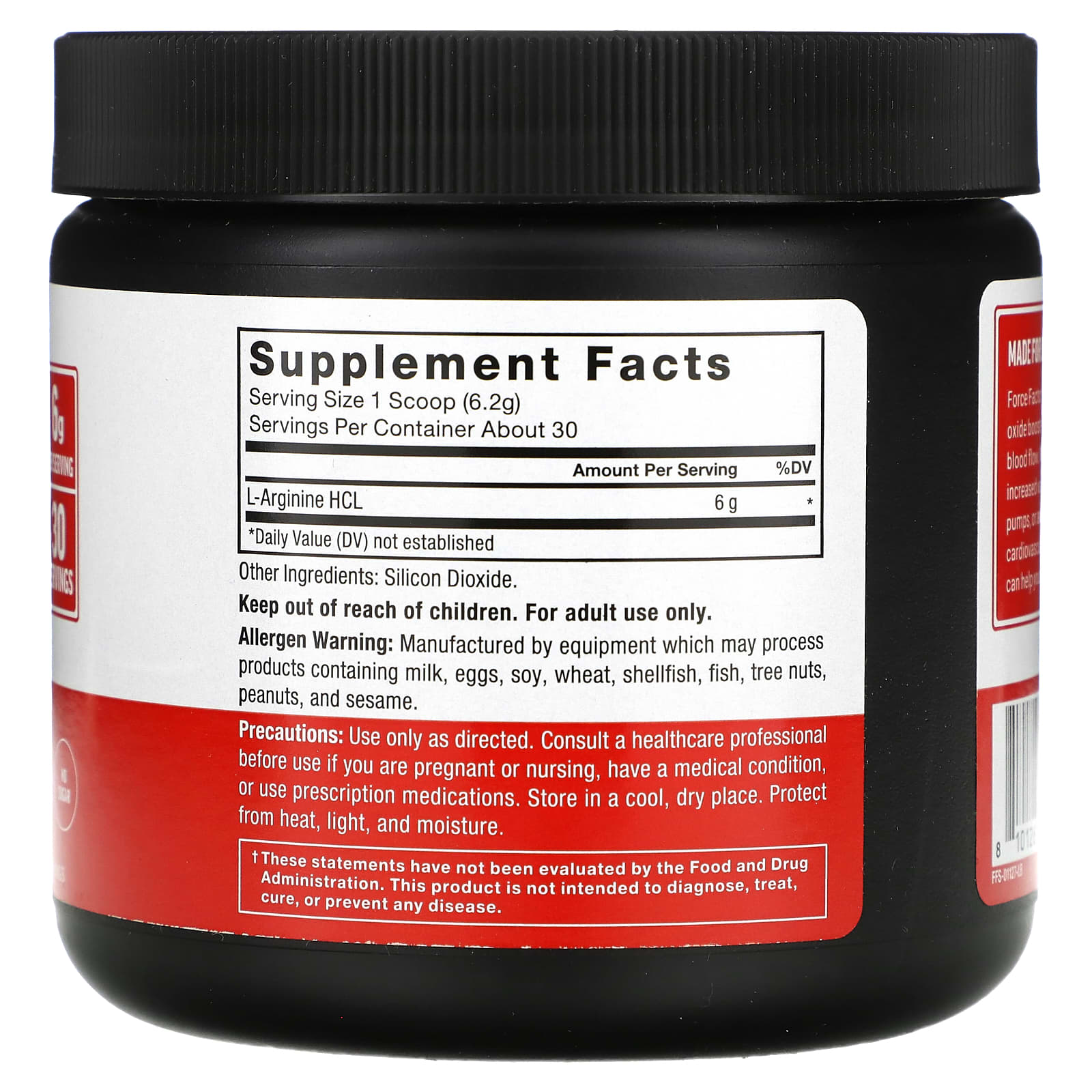 Unlock Improved Circulation with Force Factor L-Arginine HCL Powder - Image 2
