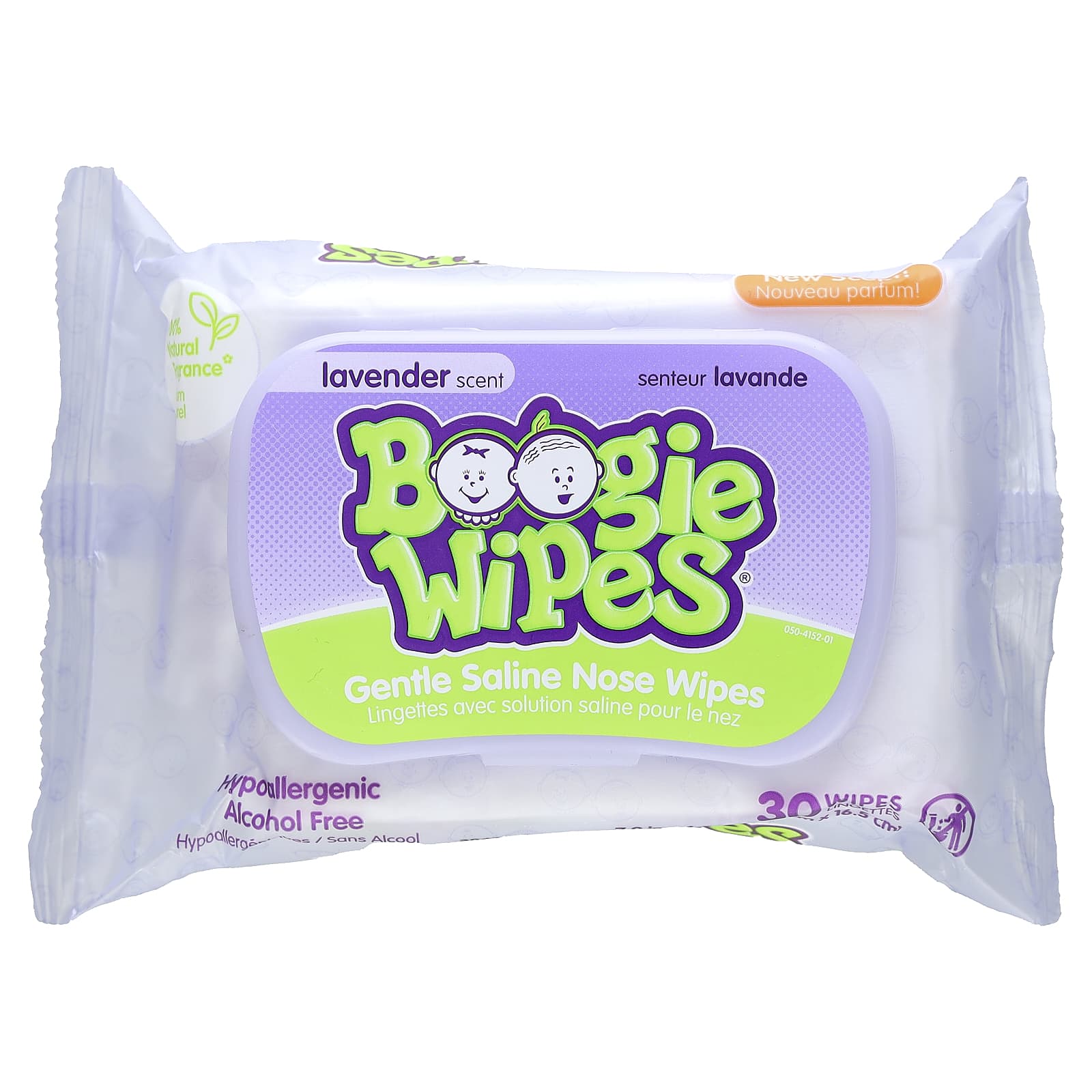 Lavender Gentle Saline Nose Wipes for Kids, 30 Count - Image 1