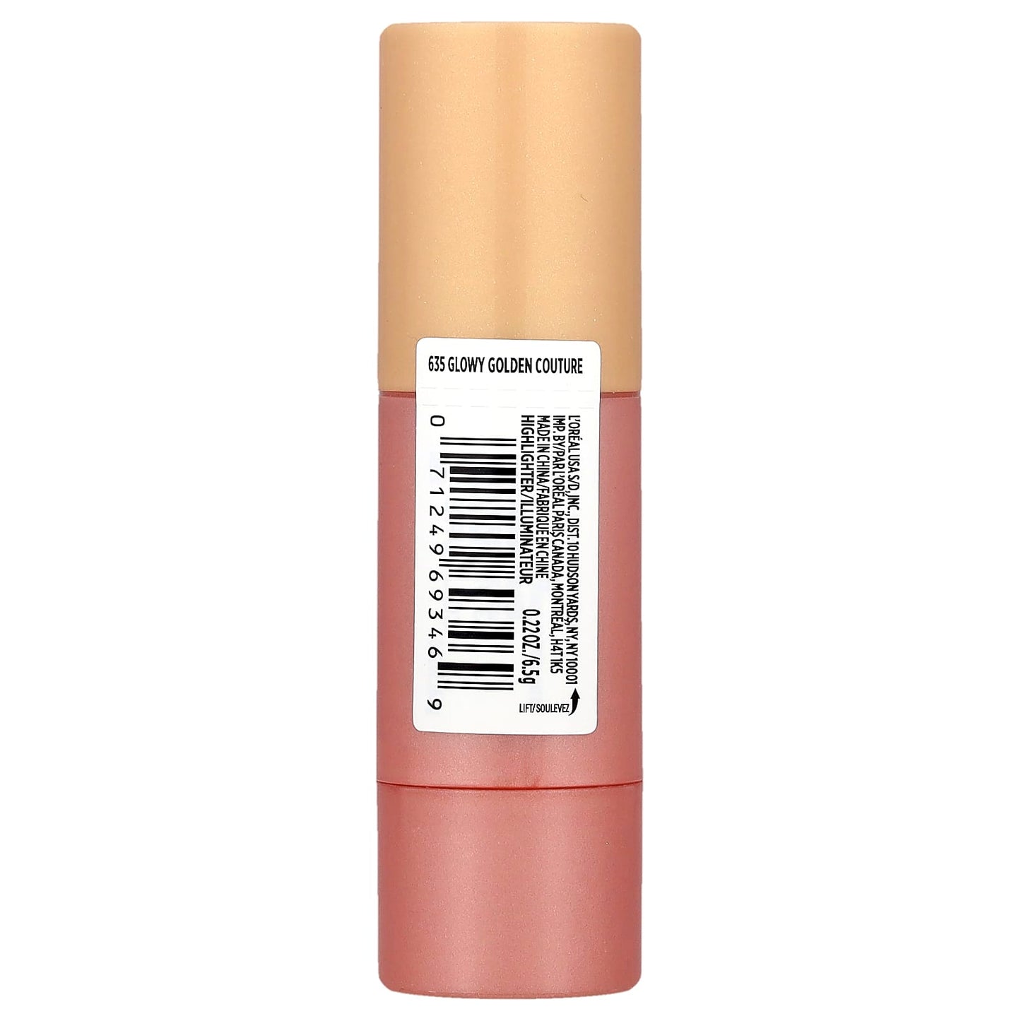 L'Oréal, Lumi, Le Glow Highlighter Stick, 635 Glowy Golden Couture, 0.22 oz (6.5 g) - Image 2