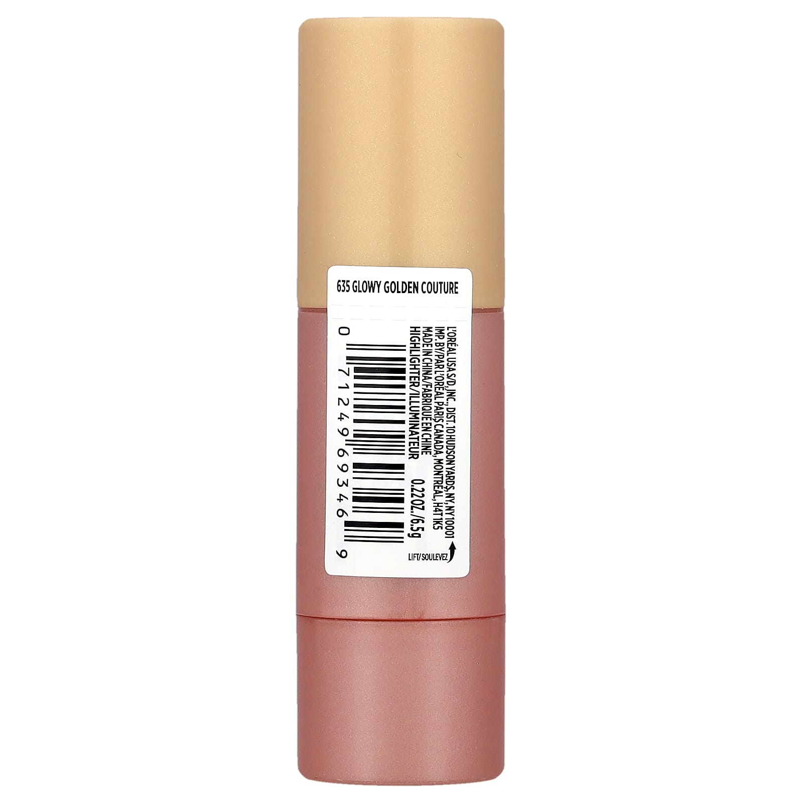 L'Oréal, Lumi, Le Glow Highlighter Stick, 635 Glowy Golden Couture, 0.22 oz (6.5 g) - Image 2