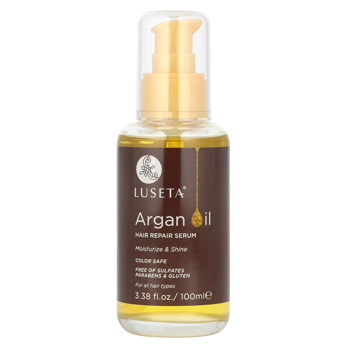 Luseta Beauty, Argan Oil, Hair Repair Serum, 3.38 fl oz (100 ml) - Image 1