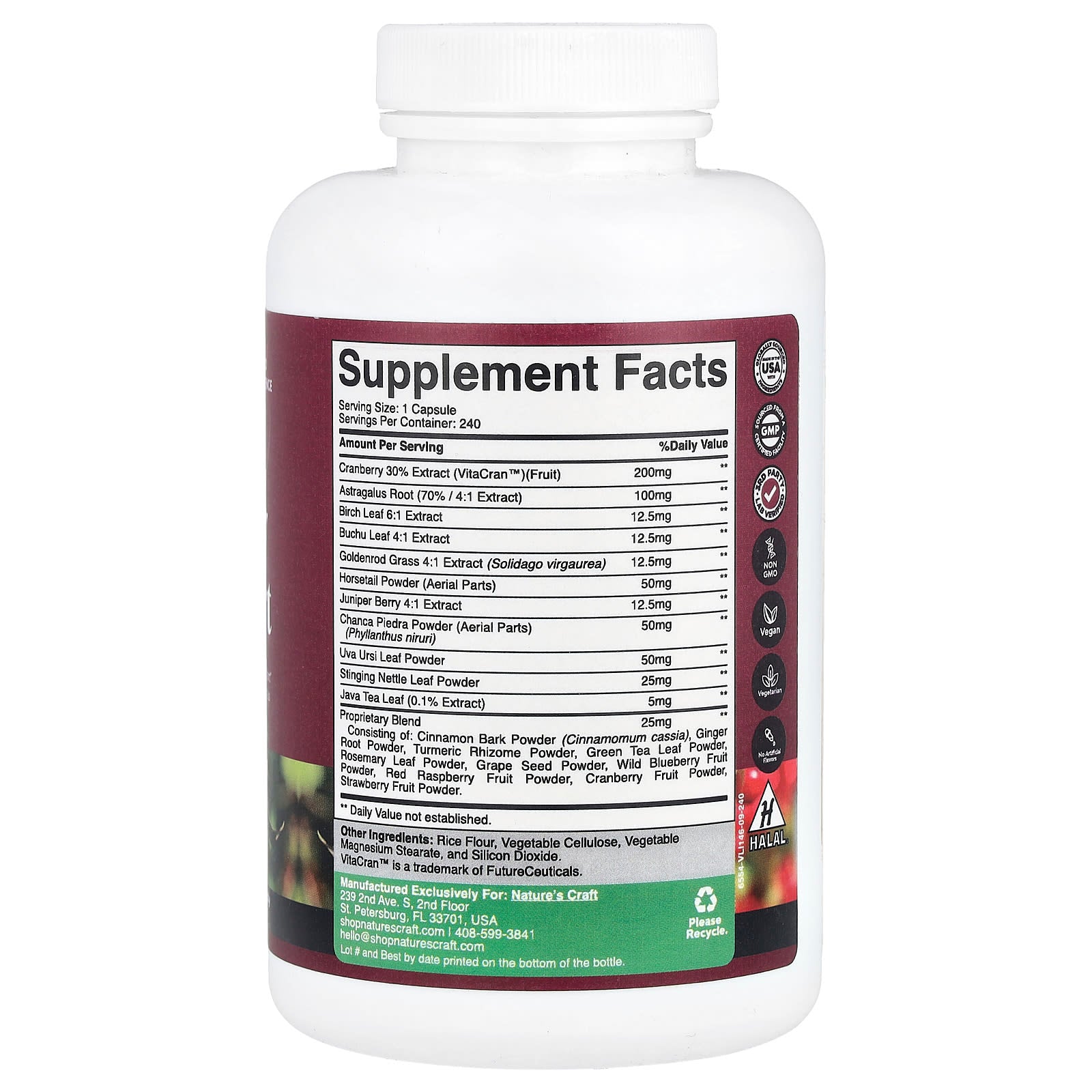 Nature's Craft, Kidney Support, 240 Capsules - Image 2