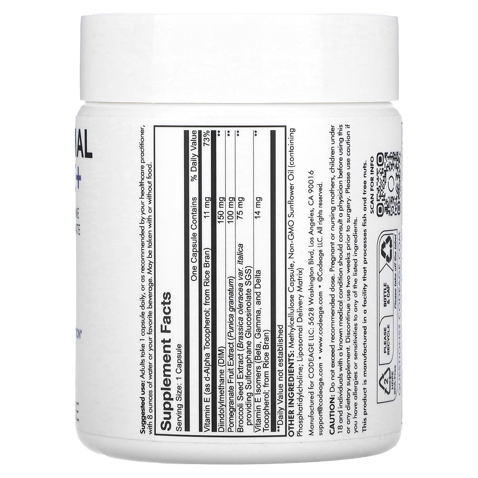 Codeage Liposomal DIM-E+ Supplement for Hormone Balance - Image 2