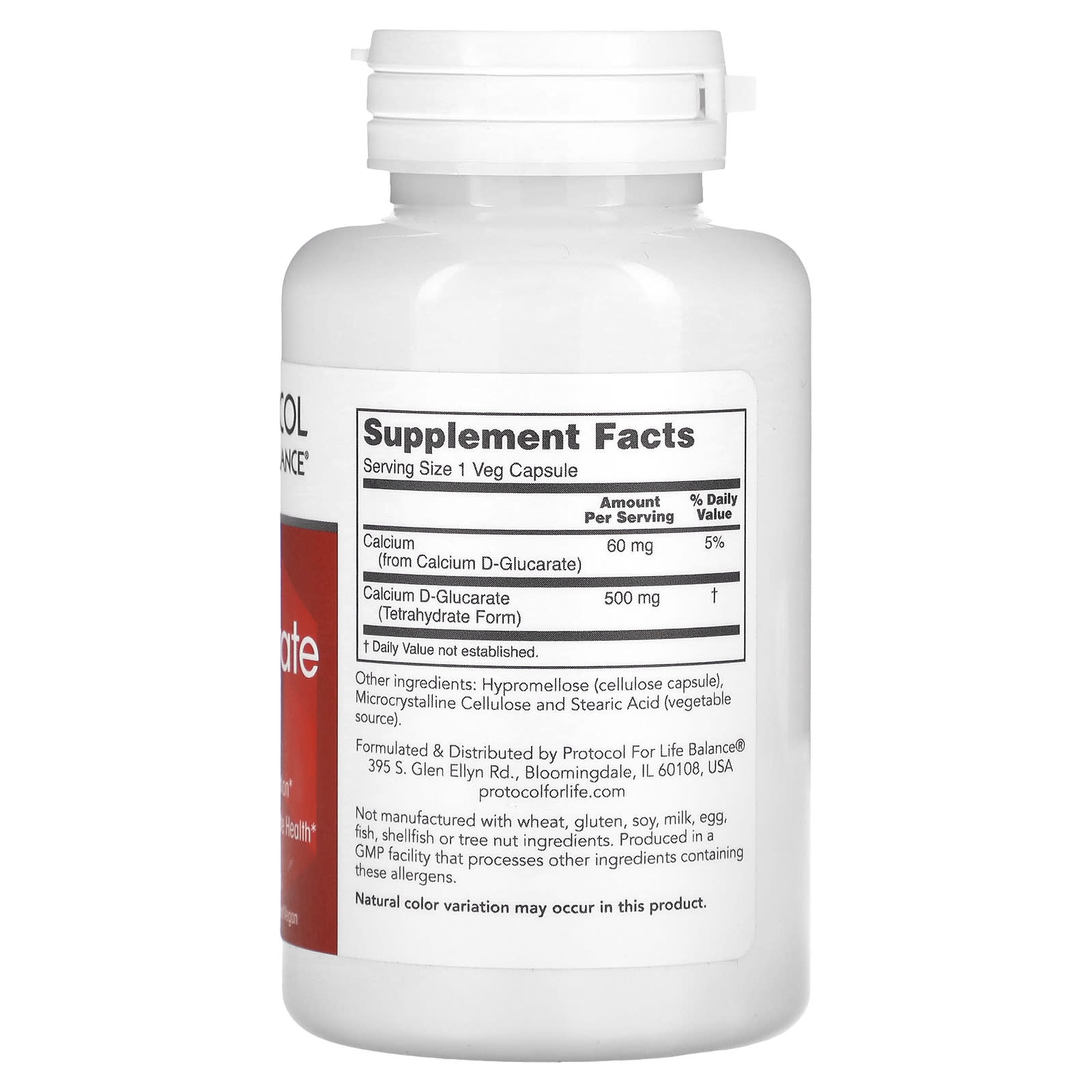 Protocol for Life Balance, Calcium D-Glucarate, 90 Veg Capsules - Image 2
