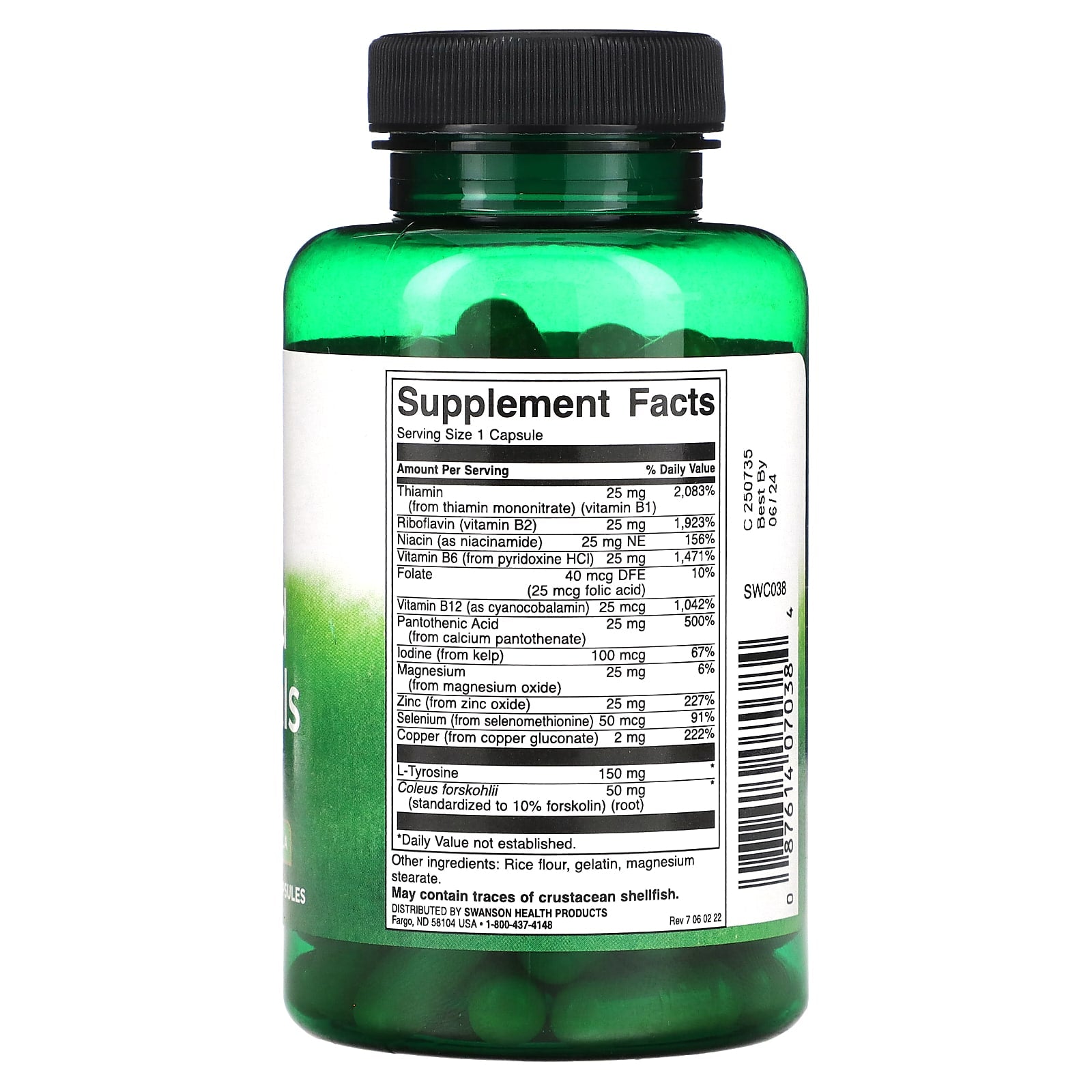 Swanson, Thyroid Essentials, 90 Capsules - Image 2