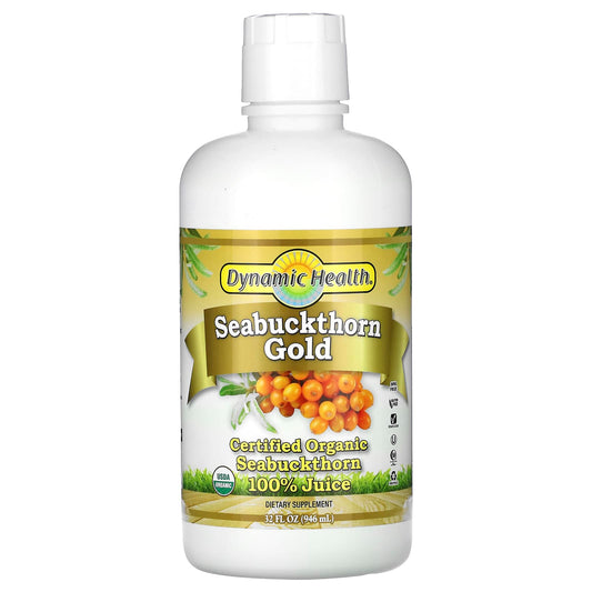 Certified Organic Seabuckthorn Juice - 100% Pure 32 fl oz - Image 1