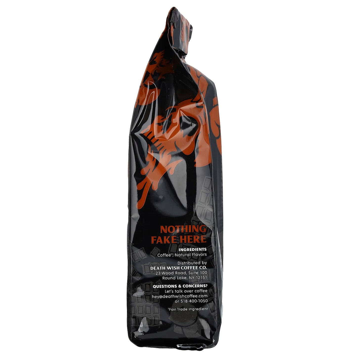 Death Wish Chocolate Hazelnut Flavored Ground Coffee, 10 oz, Fair Trade, 283g - Image 2