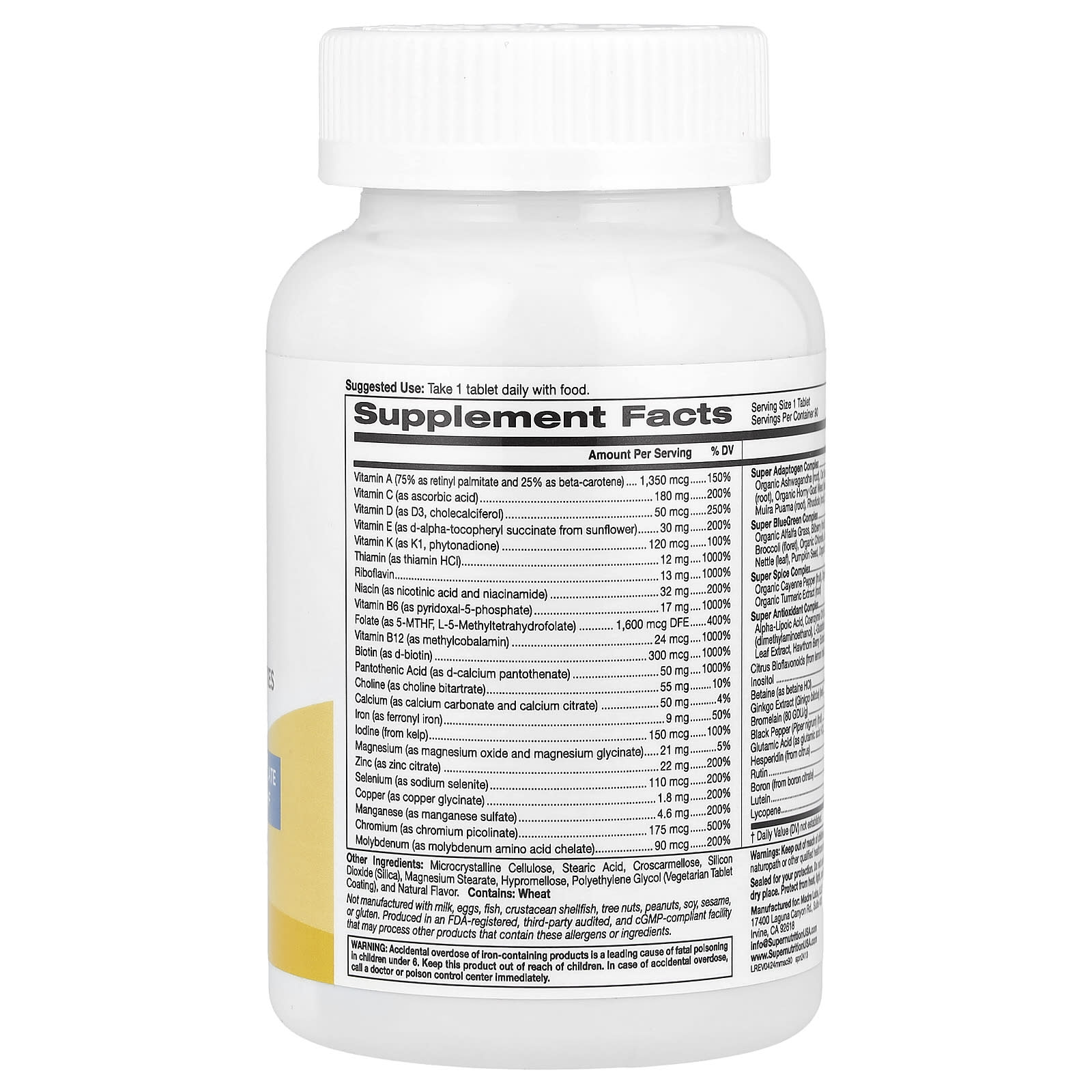 Men's Multivitamin with Super Complexes & Adaptogens | Boost Energy & Immune System - Image 2