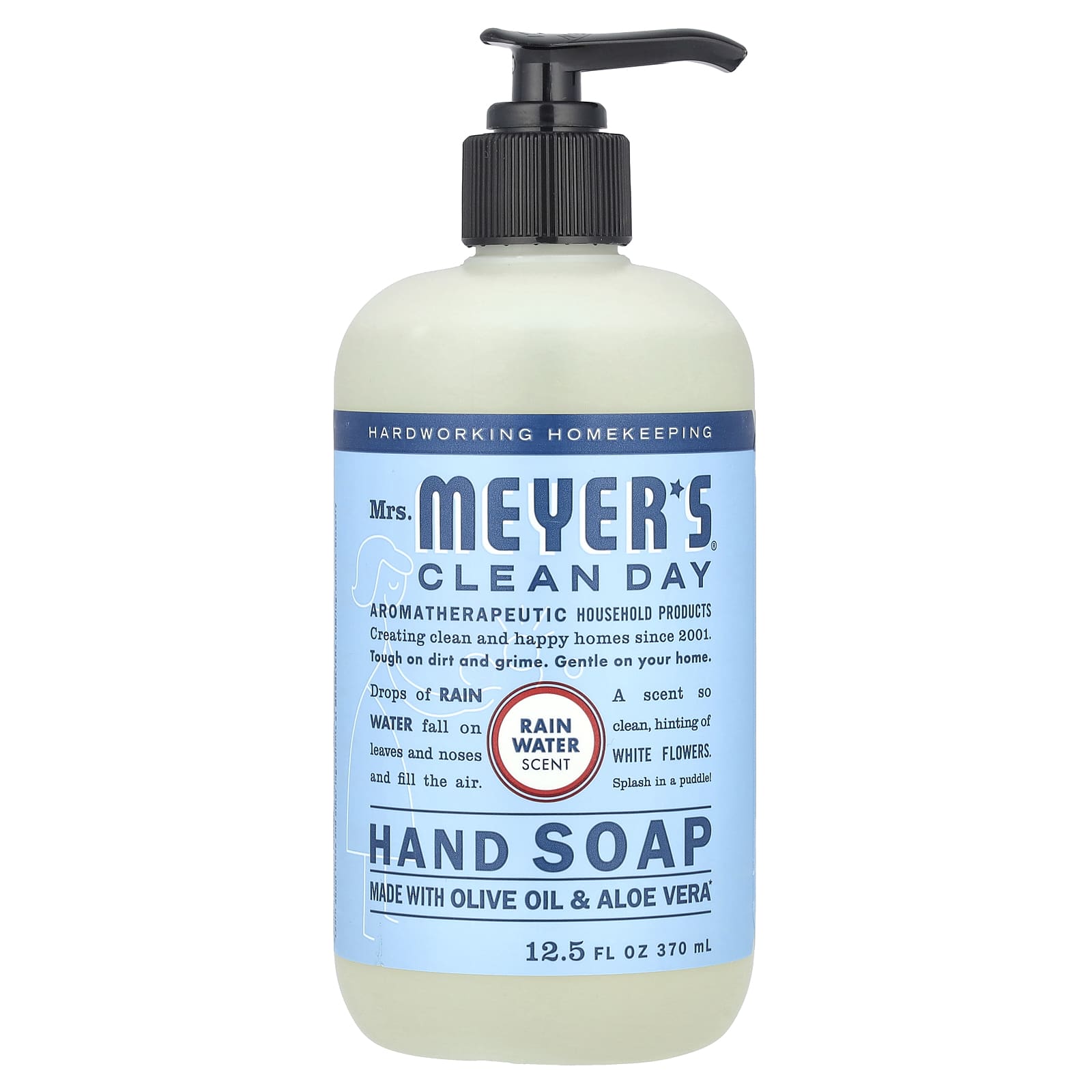 Mrs. Meyers Clean Day, Hand Soap, Rain Water, 12.5 fl oz (370 ml) - Image 1