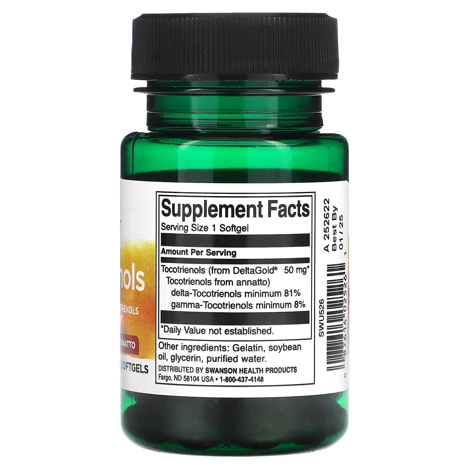 Swanson, Tocotrienols, 50 mg, 60 Softgels - Image 2