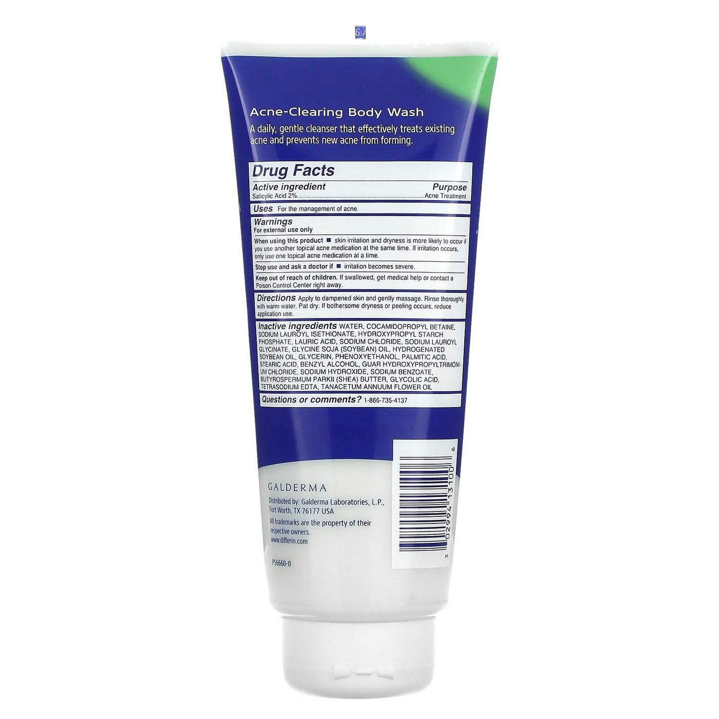 Differin Acne-Clearing Body Wash - Treats Acne & Prevents New Breakouts - Image 2