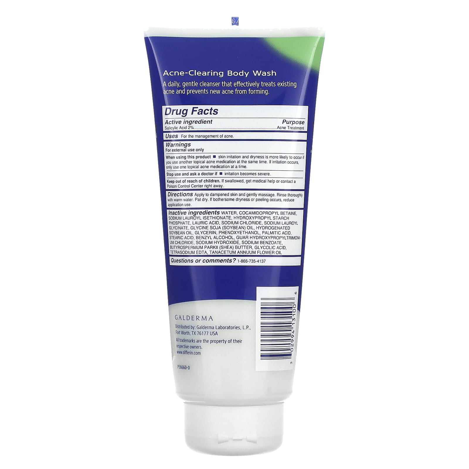 Differin Acne-Clearing Body Wash - Treats Acne & Prevents New Breakouts - Image 2