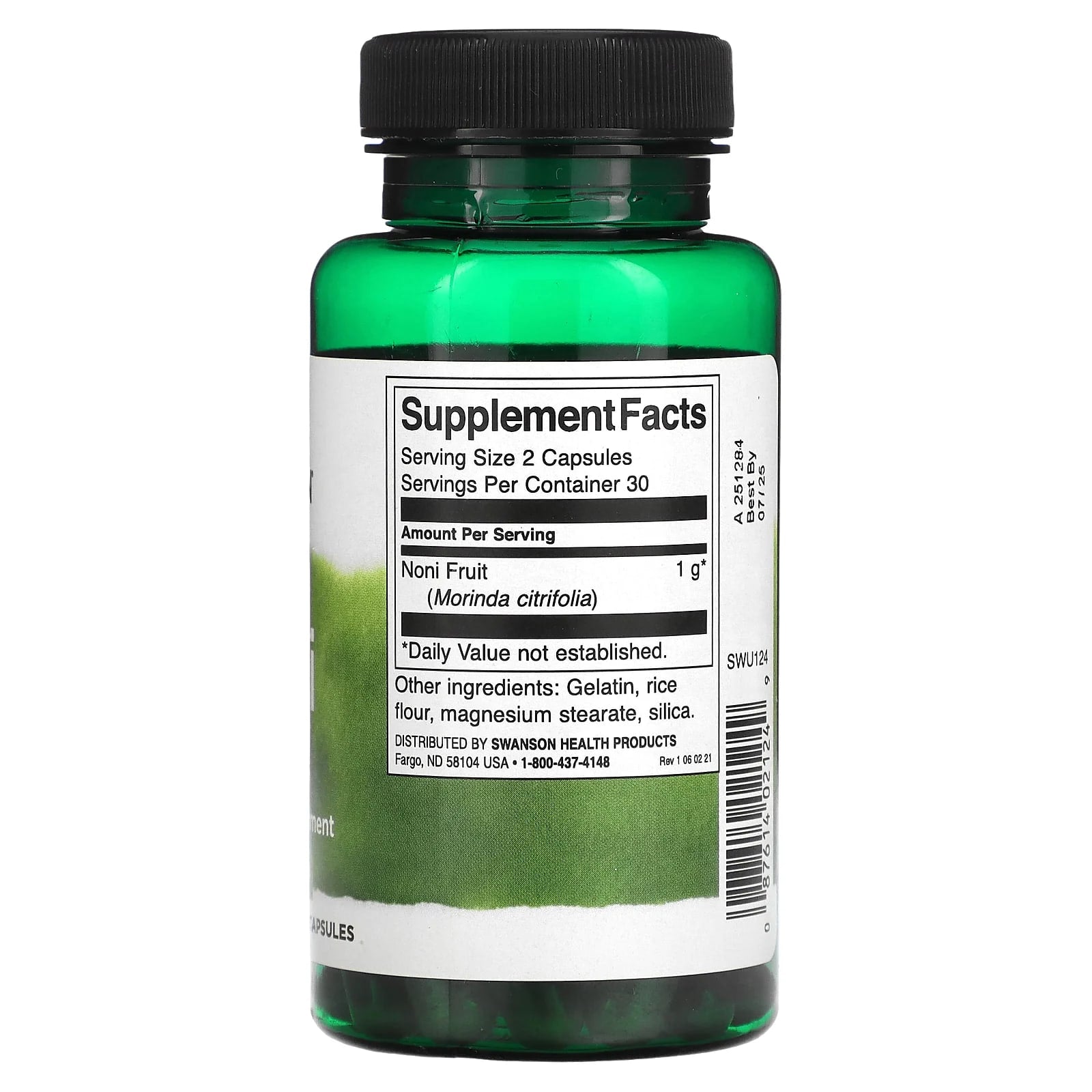Swanson, Noni, 500 mg, 60 Capsules - Image 2