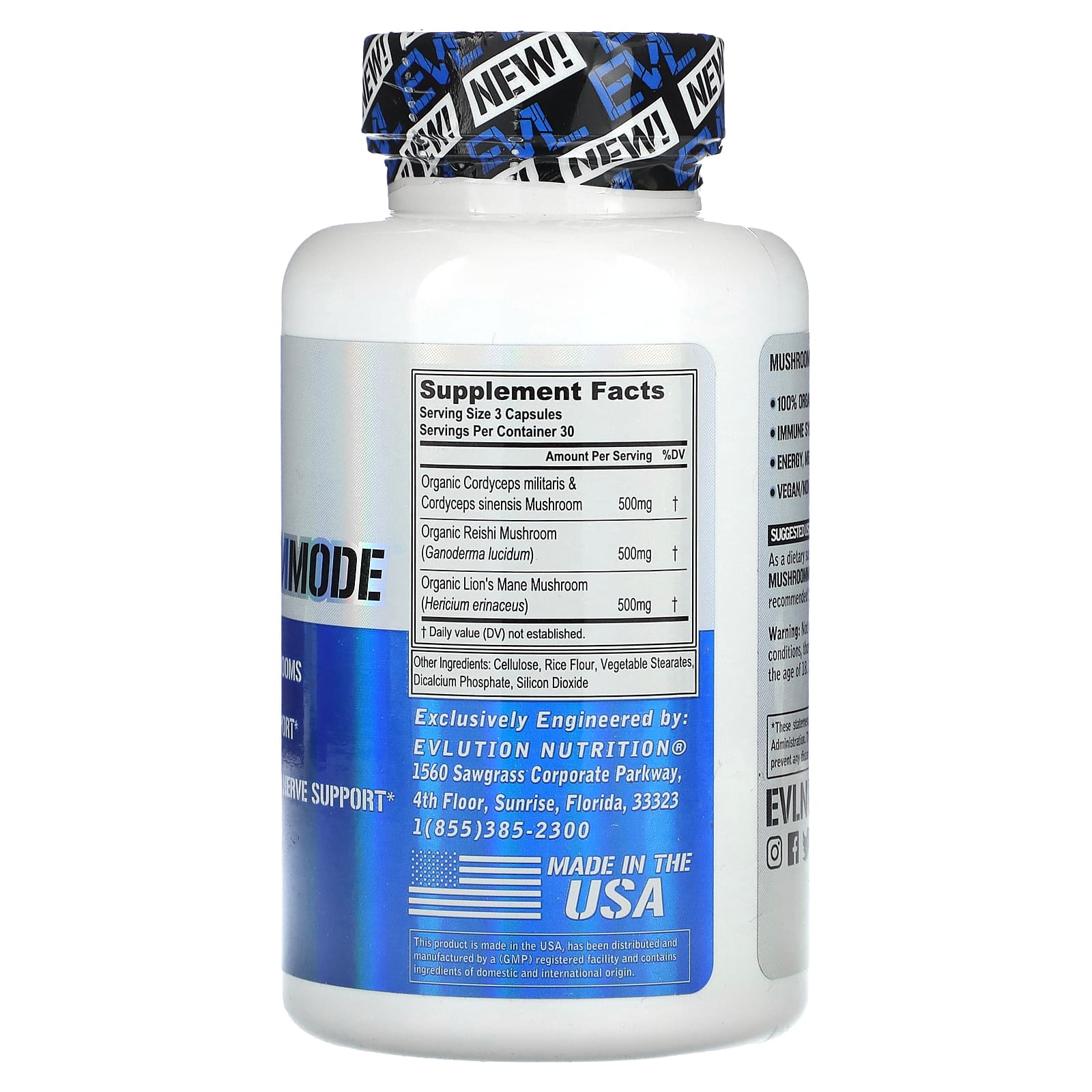 EVLution Nutrition MushroomMode - Boost Energy & Immune System - Image 2
