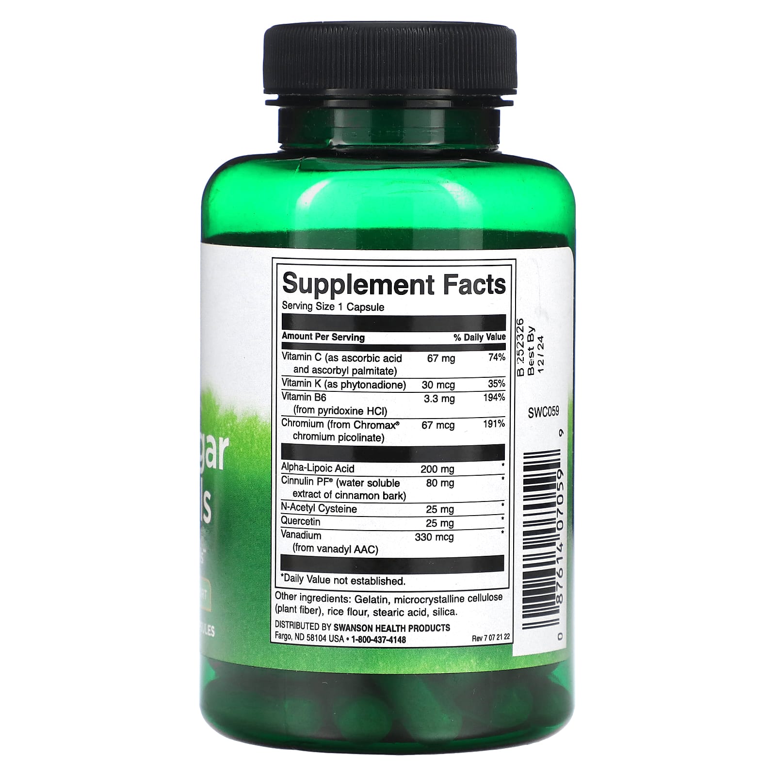 Swanson, Blood Sugar Essentials, 90 Capsules - Image 2